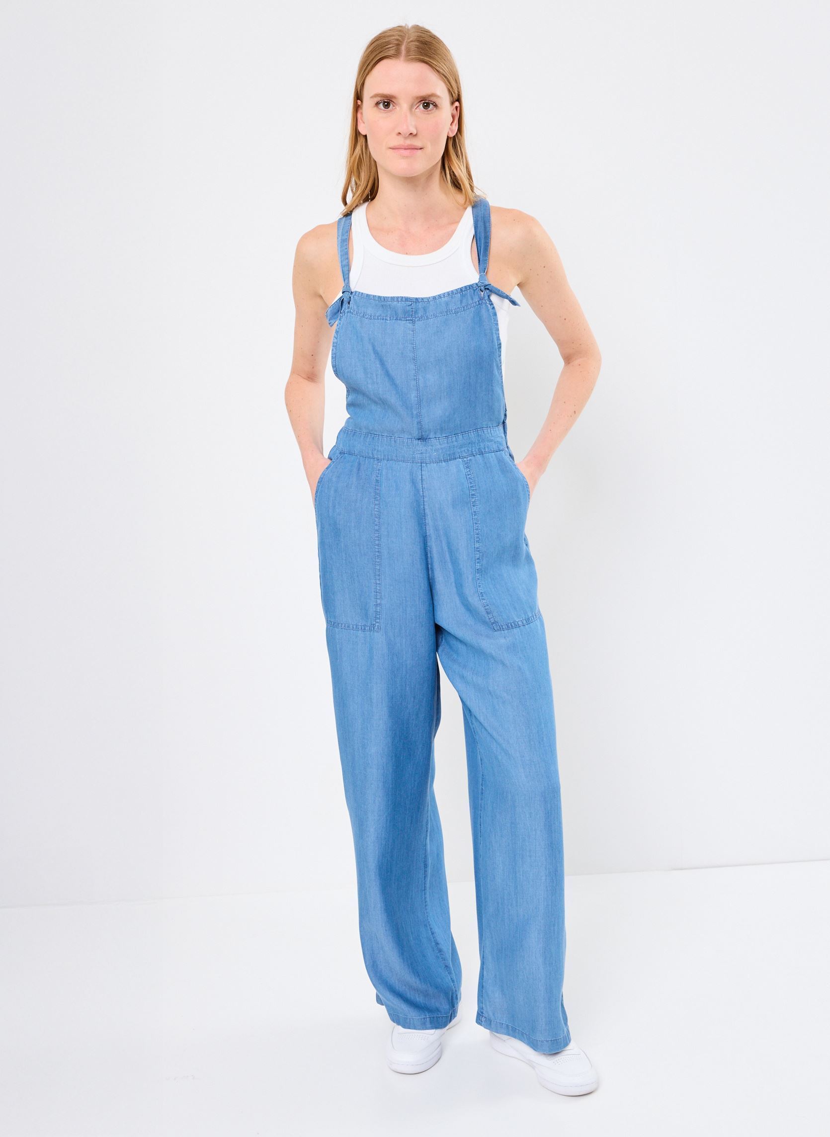 Tute pantalone PCOMBI-TENCEL combinaison donna blu MADE BY Tute pantalone PCOMBI-TENCEL combinaison donna blu DENIM DOUBLE STONE