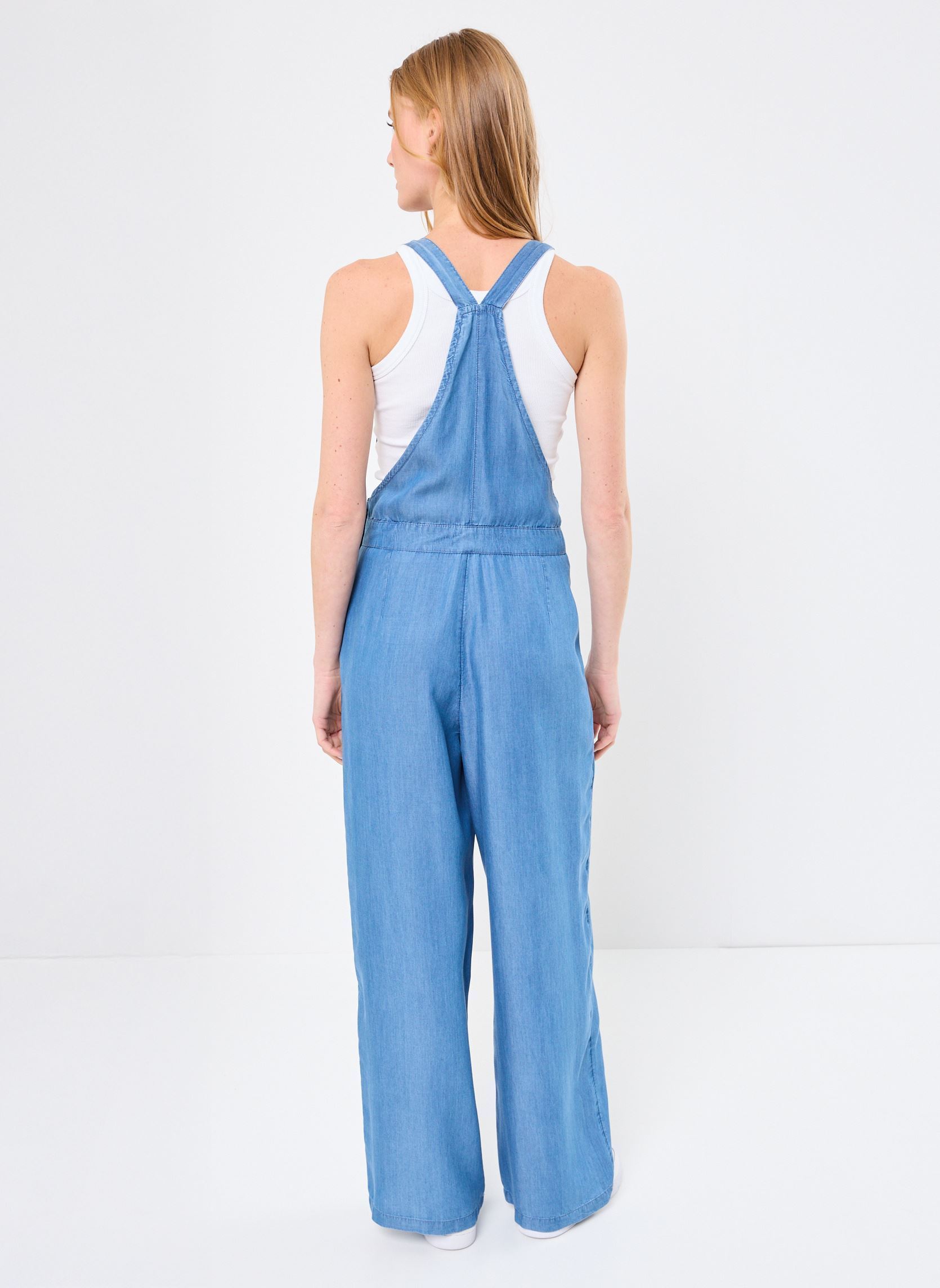 Tute pantalone PCOMBI-TENCEL combinaison donna blu MADE BY Tute pantalone PCOMBI-TENCEL combinaison donna blu DENIM DOUBLE STONE