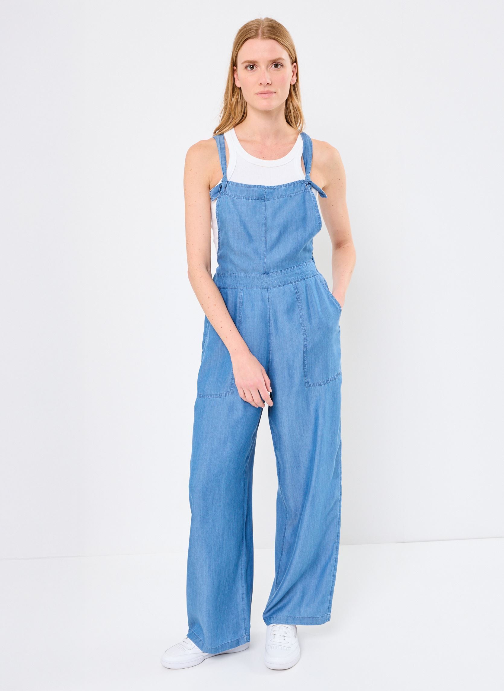 Tute pantalone PCOMBI-TENCEL combinaison donna blu MADE BY Tute pantalone PCOMBI-TENCEL combinaison donna blu DENIM DOUBLE STONE