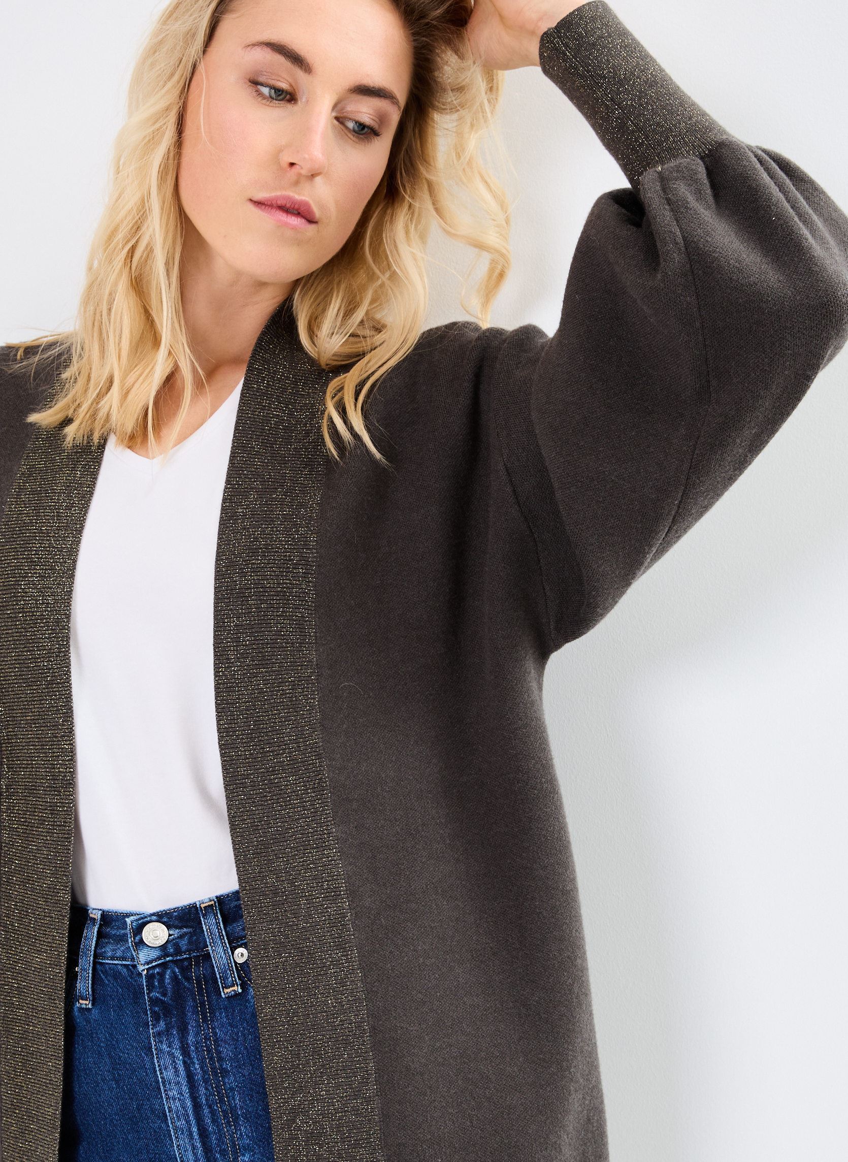 Gilets LADIES KNITTED CARDIGAN LA1420CN femme vert Molly Bracken Gilets LADIES KNITTED CARDIGAN LA1420CN femme vert KHAKI