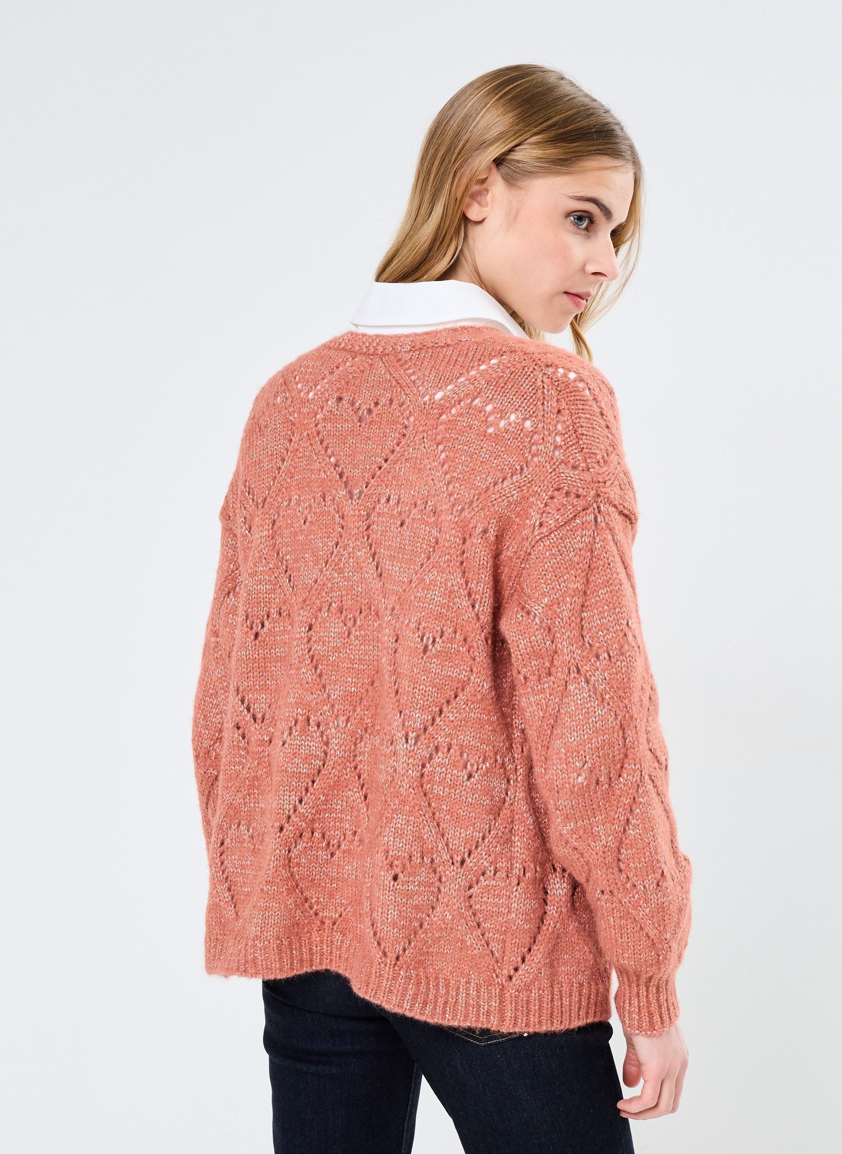 Gilets LADIES KNITTED CARDIGAN LA1631CN femme orange Molly Bracken Gilets LADIES KNITTED CARDIGAN LA1631CN femme orange TERRACOTTA