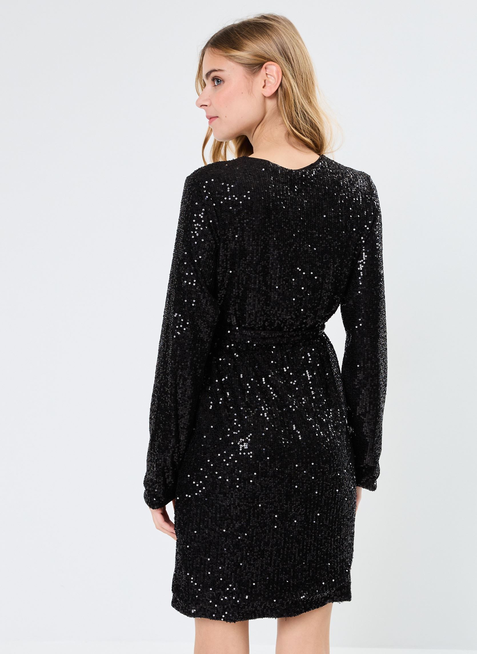 Kleider LADIES KNITTED DRESS MW123CH damen schwarz Molly Bracken Kleider LADIES KNITTED DRESS MW123CH damen schwarz BLACK