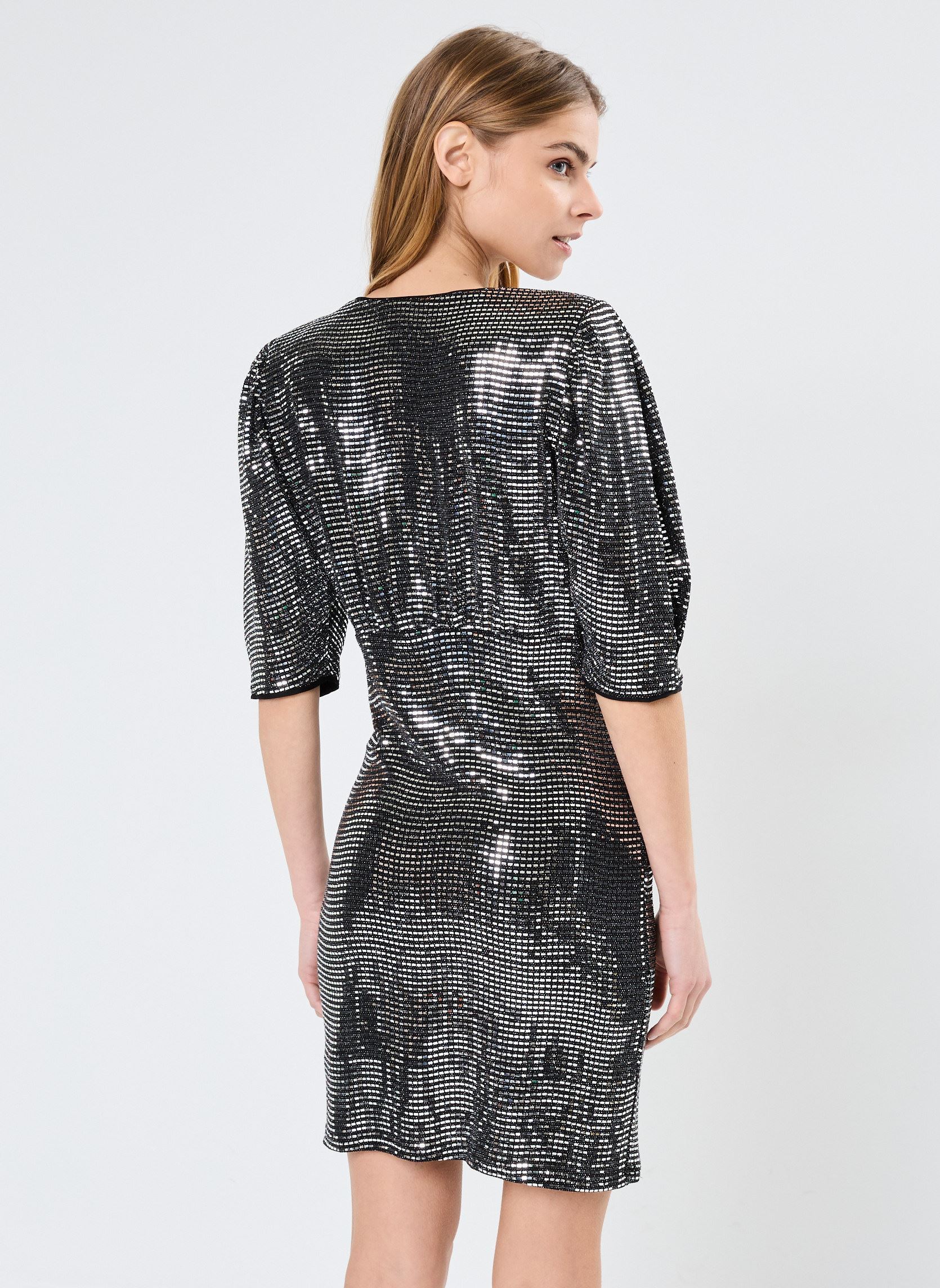 Abiti LADIES KNITTED DRESS PW108CH donna argento Molly Bracken Abiti LADIES KNITTED DRESS PW108CH donna argento SILVER
