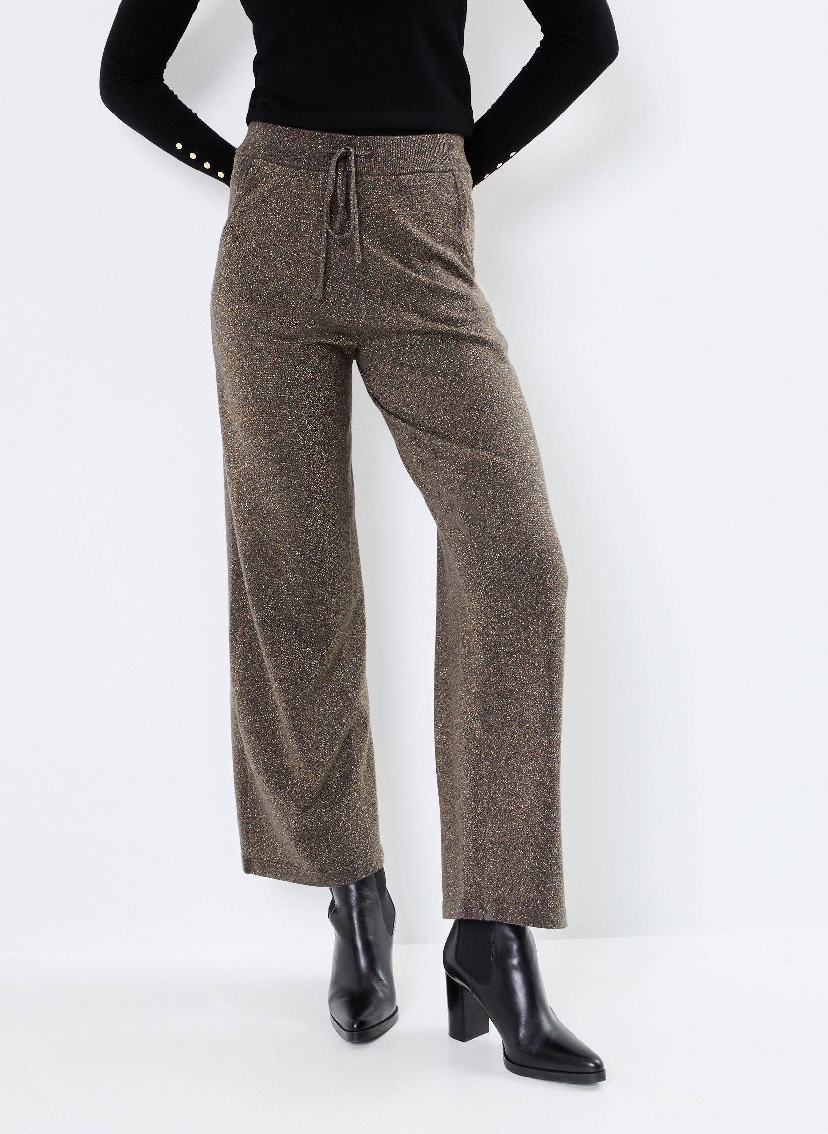 Pantaloni da jogging LADIES KNITTED PANTS LA539CN donna verde Molly Bracken Pantaloni da jogging LADIES KNITTED PANTS LA539CN donna verde KHAKI