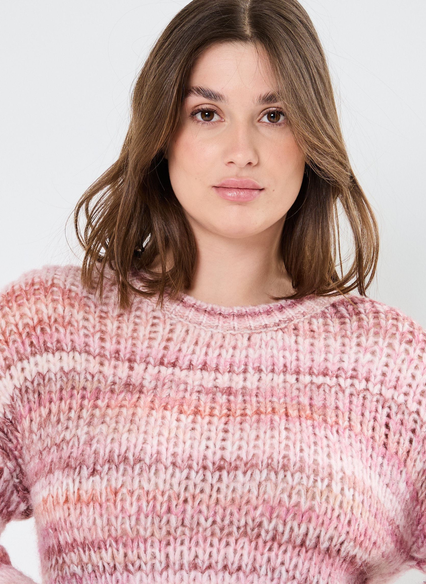 Pullover LADIES KNITTED SWEATER LA1376CN damen rosa Molly Bracken Pullover LADIES KNITTED SWEATER LA1376CN damen rosa PINK