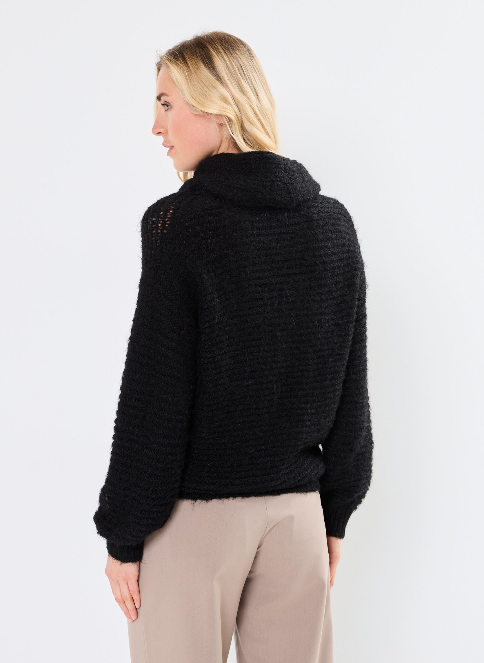 Pulls LADIES KNITTED SWEATER LA1610ACN femme noir Molly Bracken Pulls LADIES KNITTED SWEATER LA1610ACN femme noir BLACK