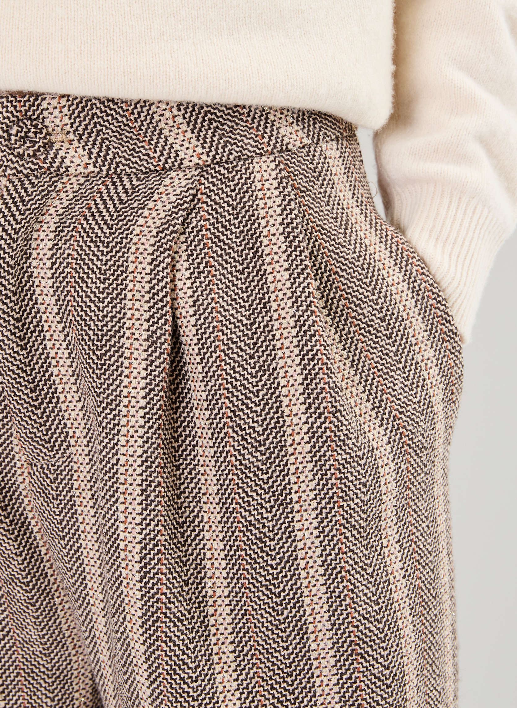 Pantalons larges LADIES WOVEN PANTS T1872CH femme beige Molly Bracken Pantalons larges LADIES WOVEN PANTS T1872CH femme beige Beige