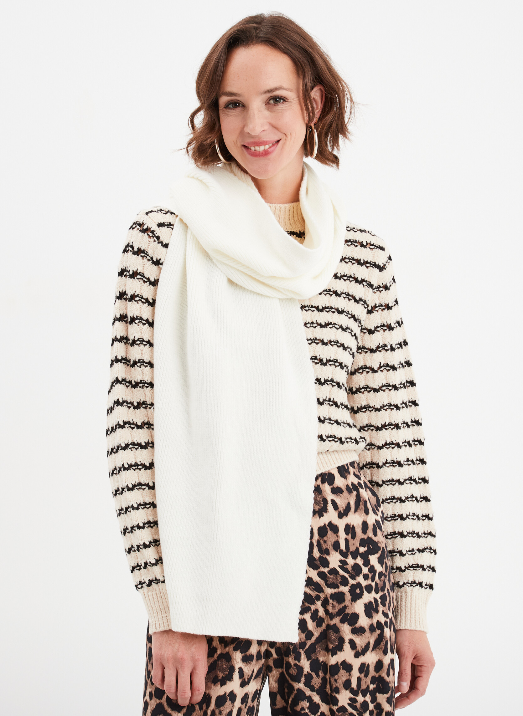 Echarpes Echarpe - CREEKSICONIQUESCARF_WM femme beige CREEKS Echarpes Echarpe - CREEKSICONIQUESCARF_WM femme beige Beige