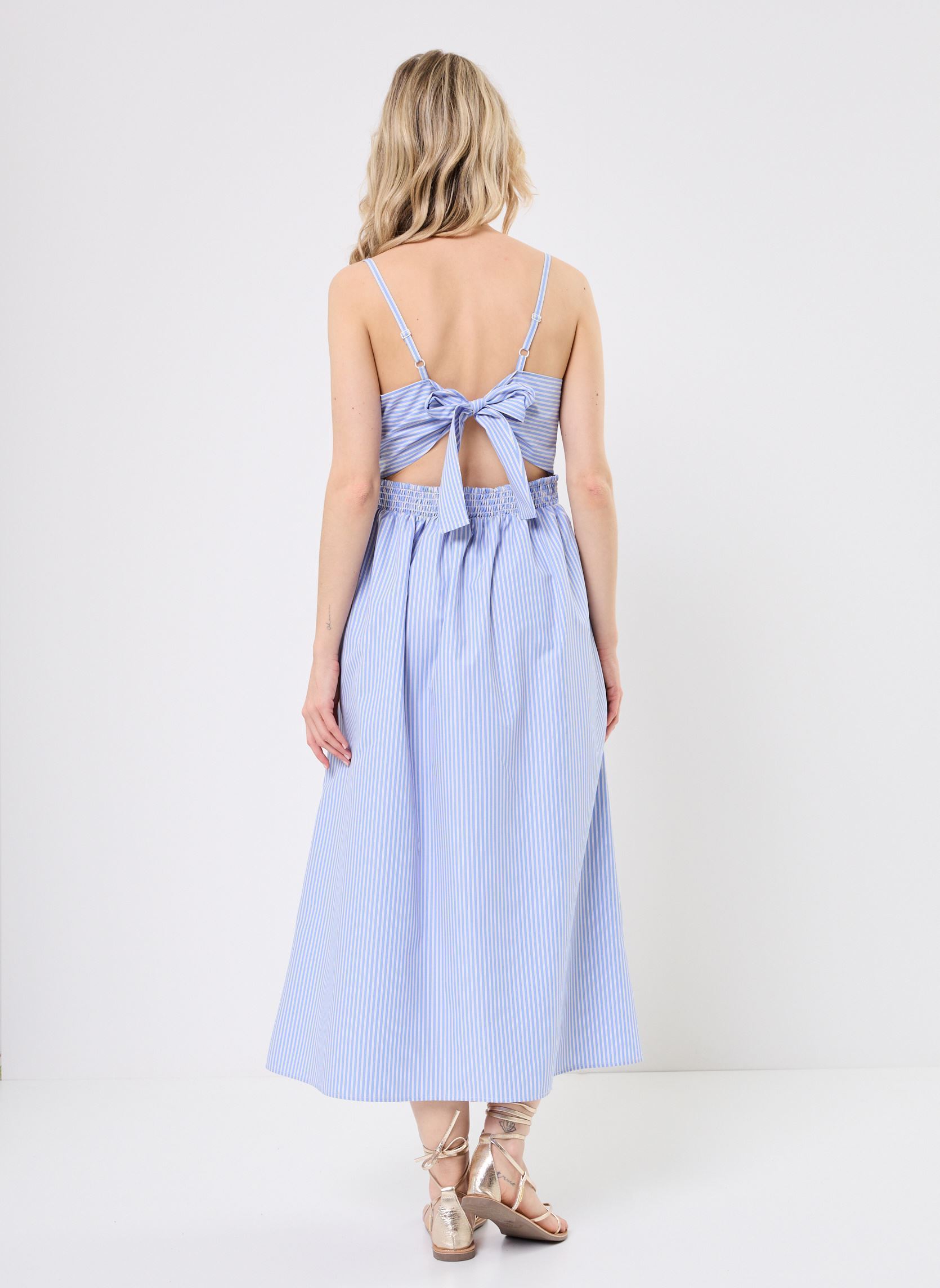 Vestidos largos RINA rayé mujer azul Georgia Rose Vestidos largos RINA rayé mujer azul RAY-ESS-BL