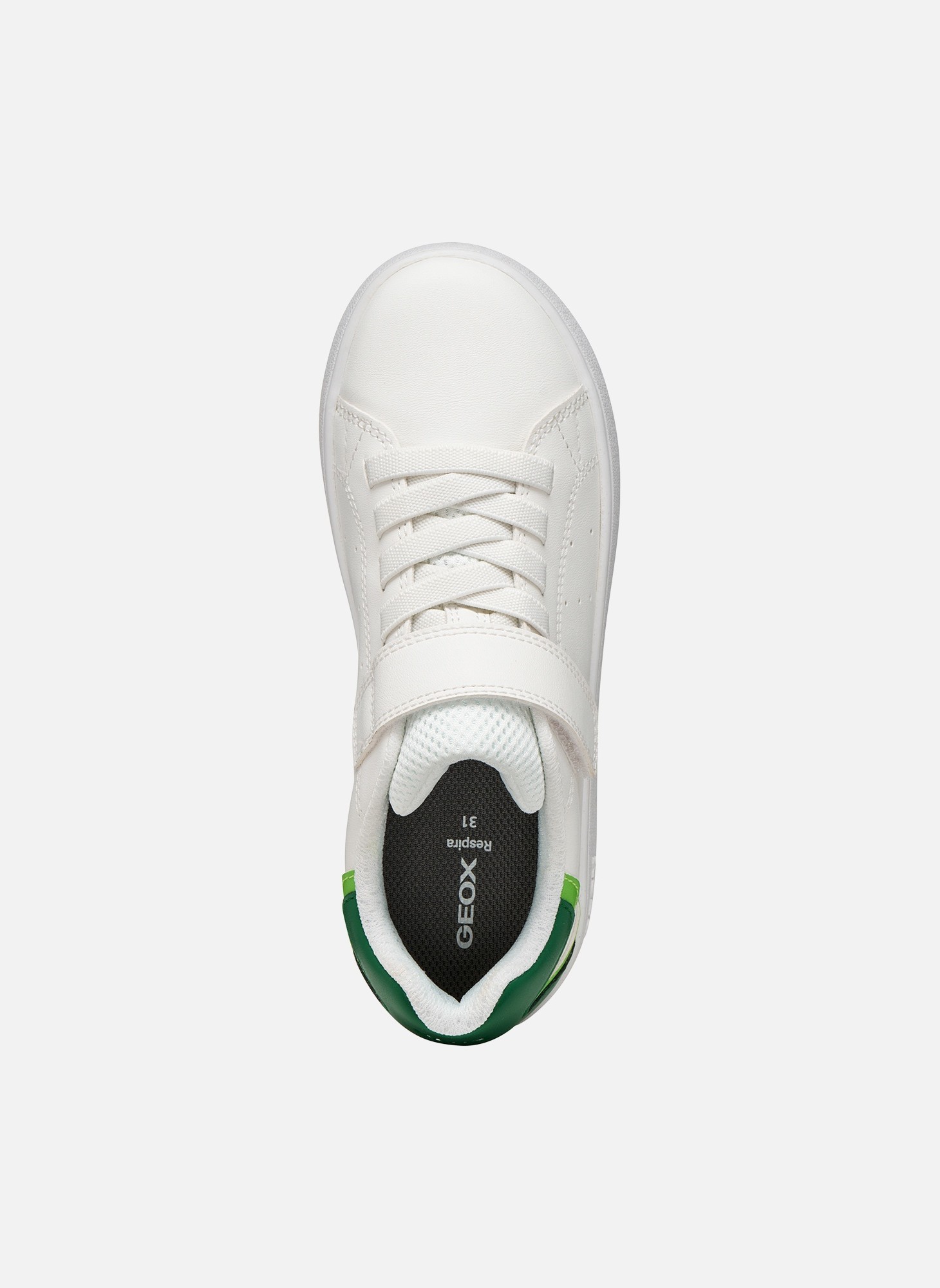 Baskets basses J ECLYPER BOY garçon blanc Geox Baskets basses J ECLYPER BOY garçon blanc Blanc & vert