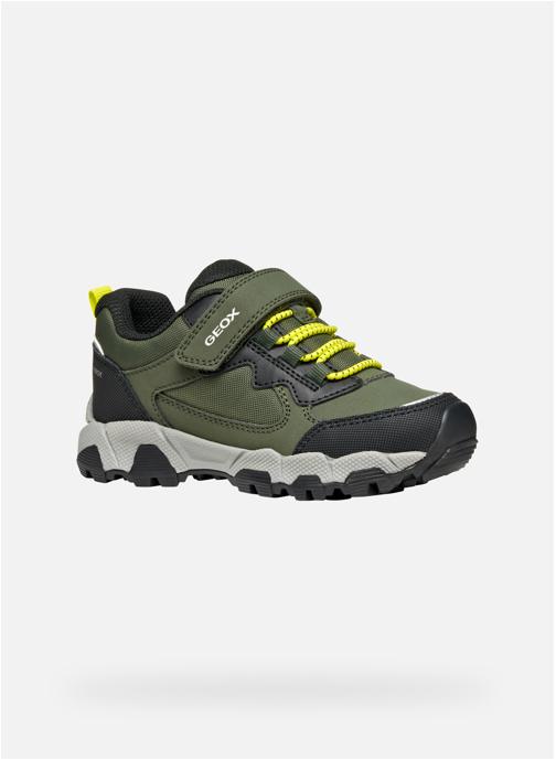 Geox Baskets basses MAGNETAR BOY garçon vert