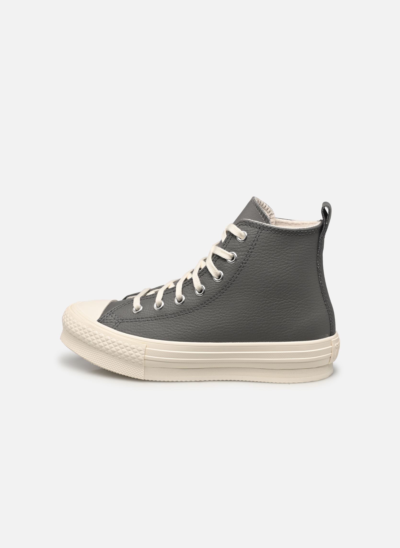 Baskets Chuck Taylor All Star Eva Lift Leather H fille gris Converse Baskets Chuck Taylor All Star Eva Lift Leather H fille gris Sharkskin/Warm Quarry