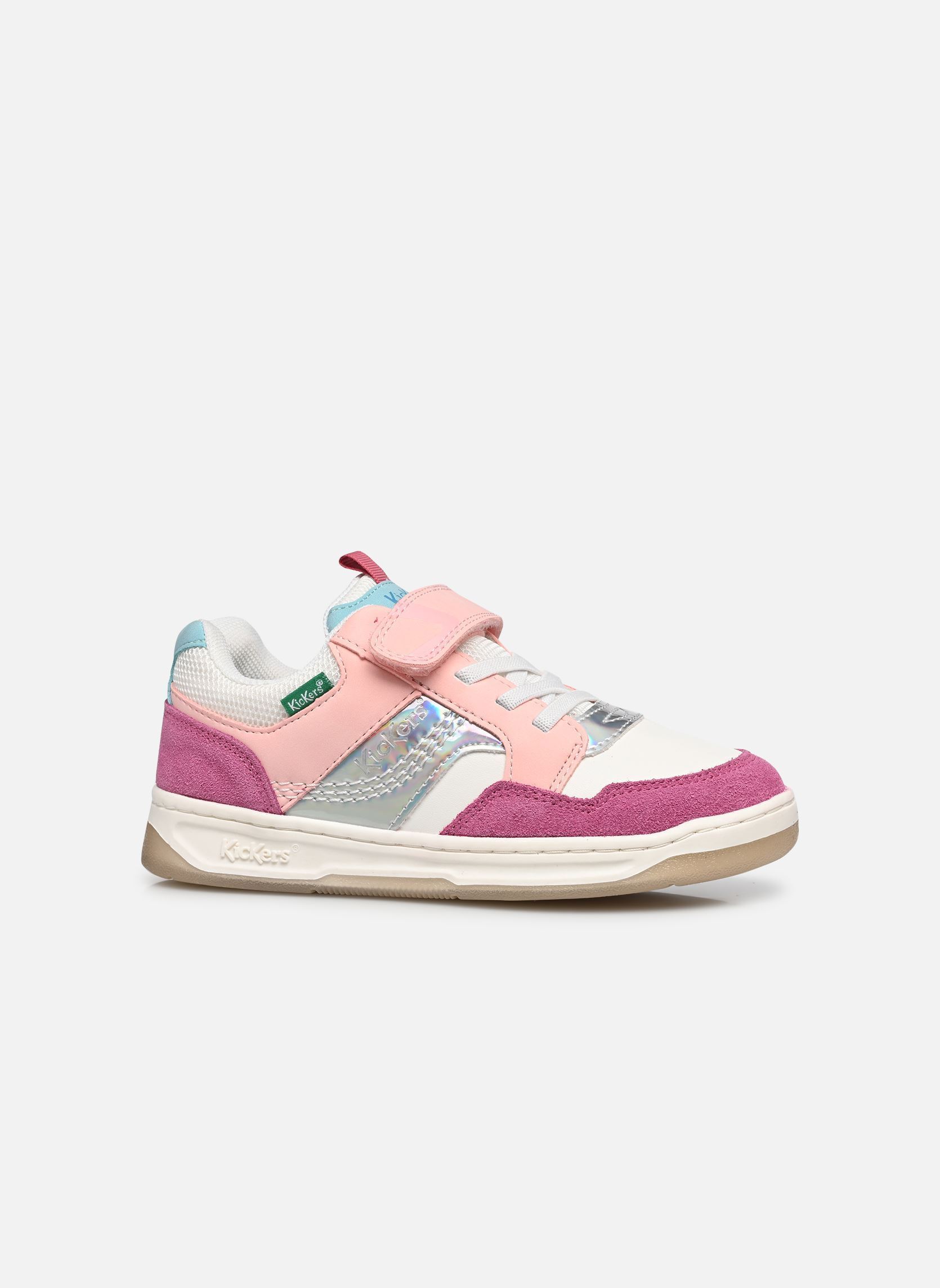 Baskets basses KICKARTING fille multicolore Kickers Baskets basses KICKARTING fille multicolore BLANC FUCHSIA ROSE
