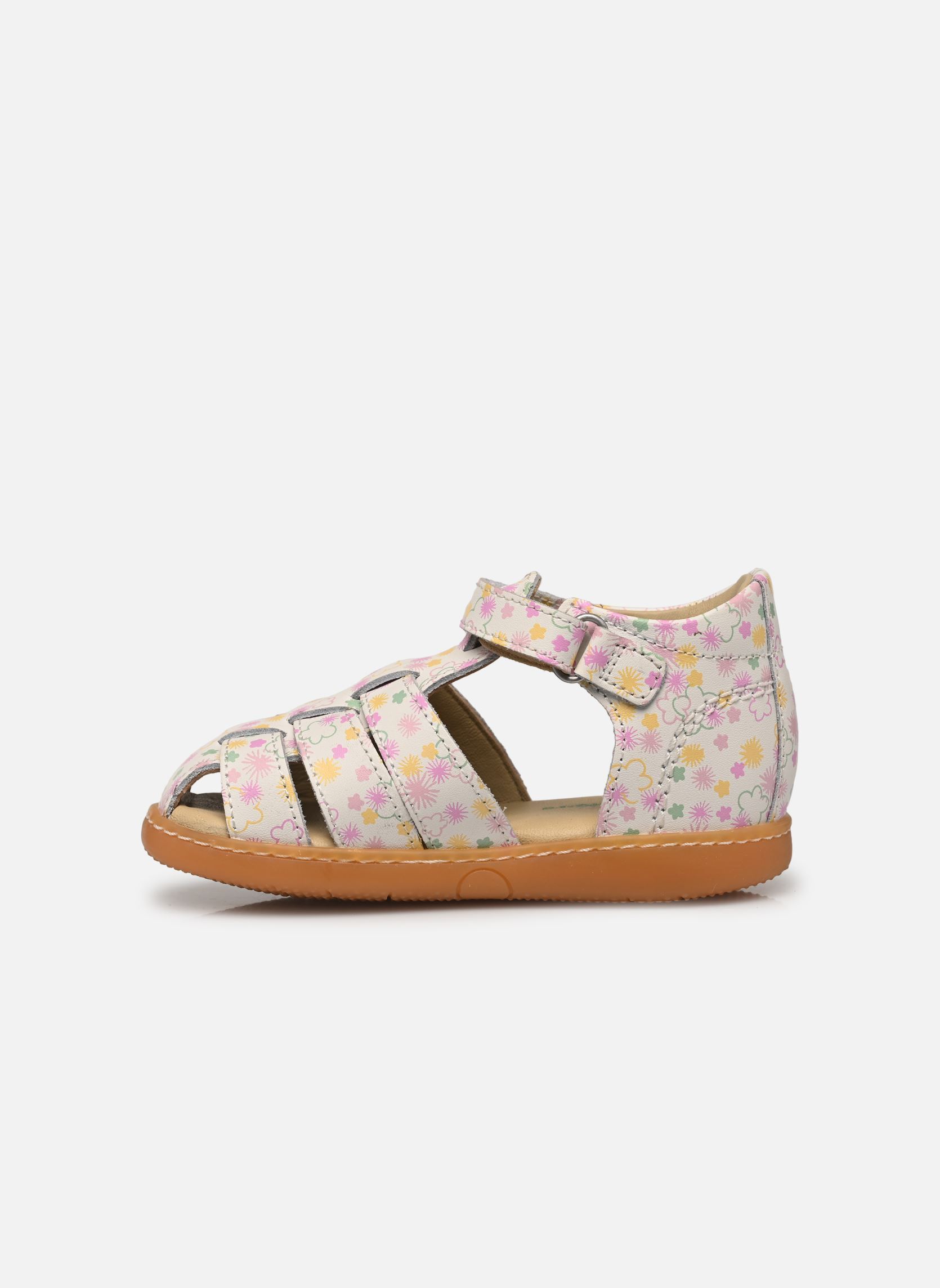 Sandalen KICK FLO mädchen weiß Kickers Sandalen KICK FLO mädchen weiß BLANC IMPRIME FESTI ETE