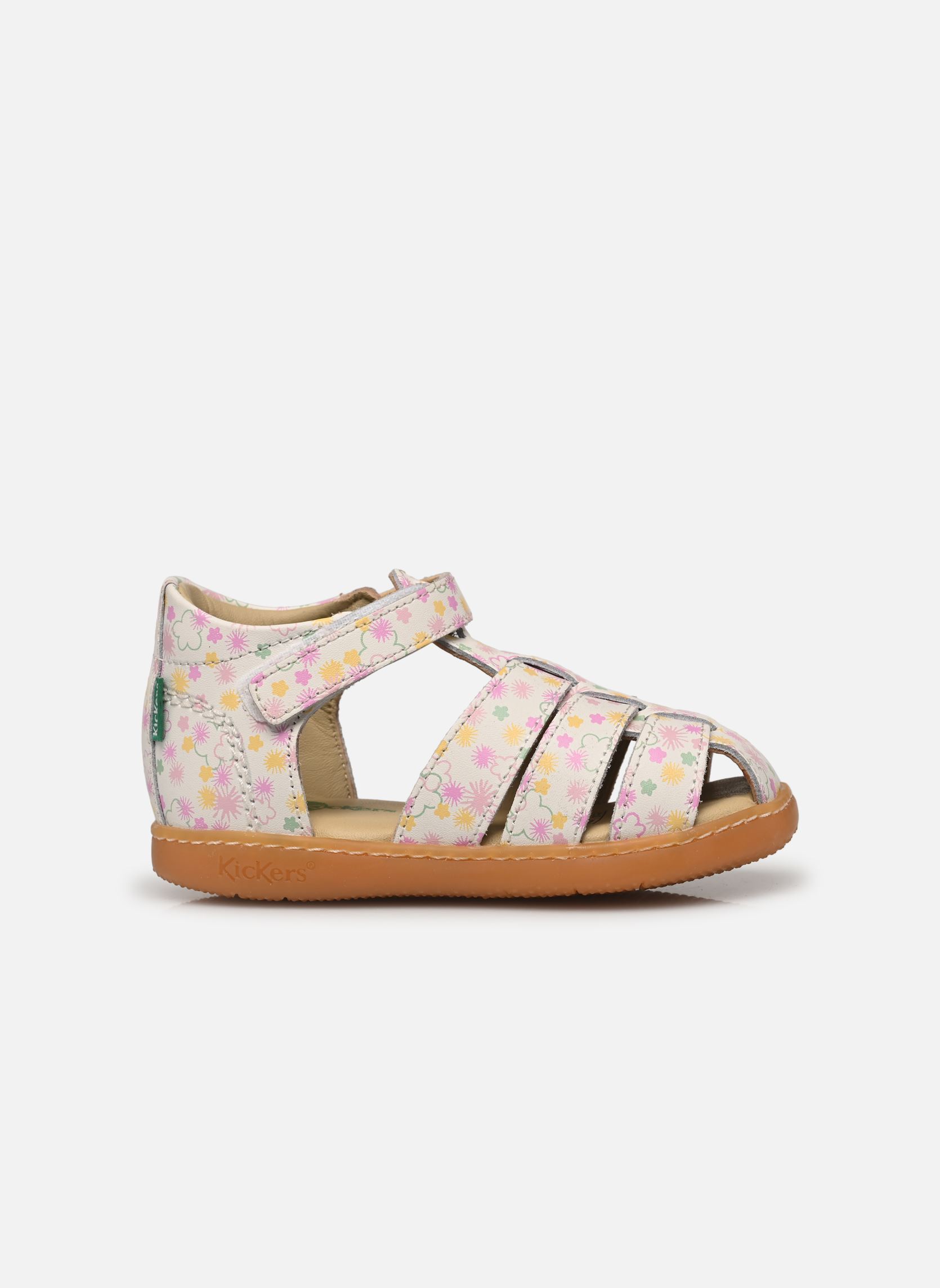 Sandalen KICK FLO mädchen weiß Kickers Sandalen KICK FLO mädchen weiß BLANC IMPRIME FESTI ETE