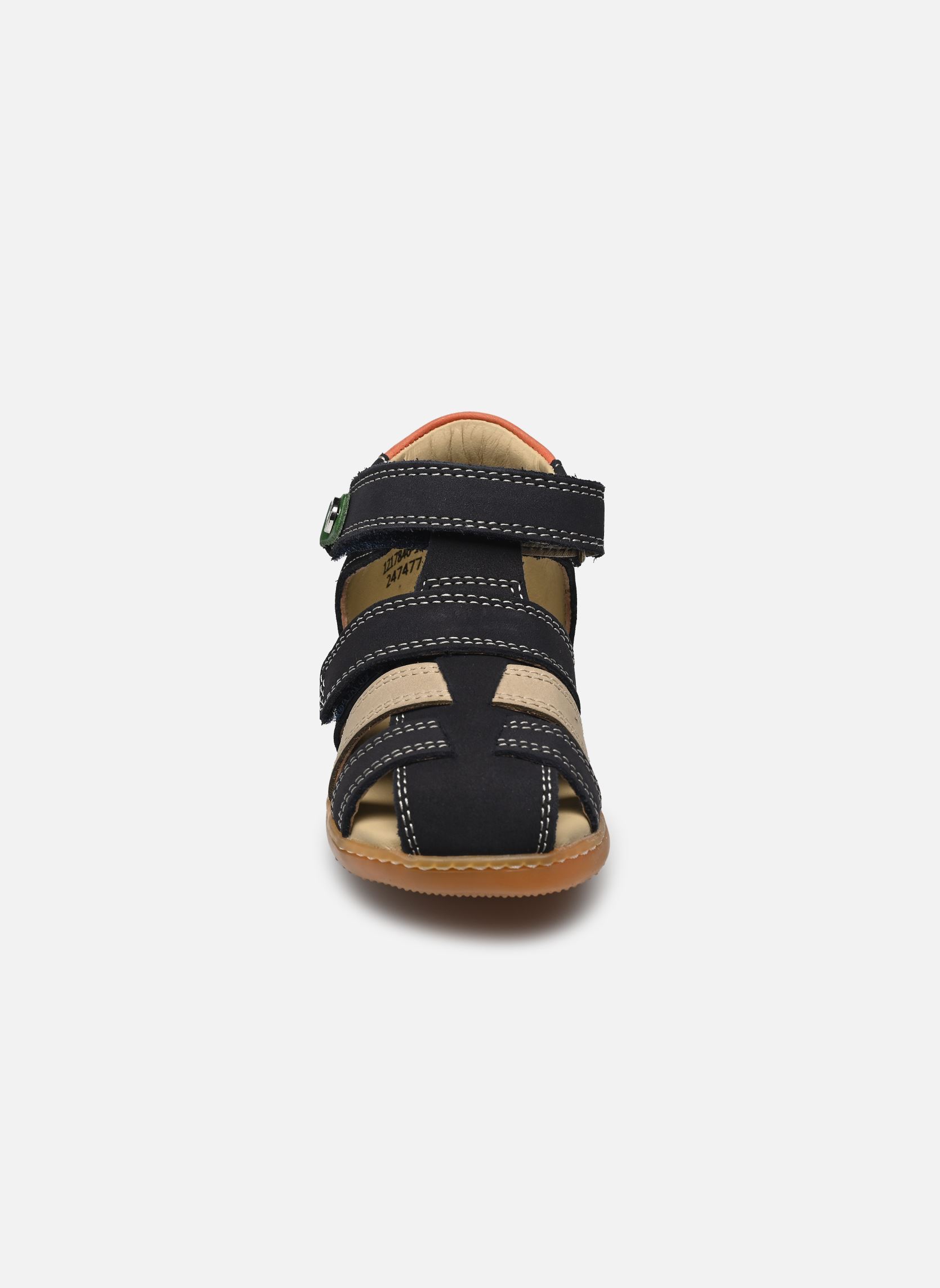 Sandalen KICK POD jongens blauw Kickers Sandalen KICK POD jongens blauw MARINE BEIGE ORANGE