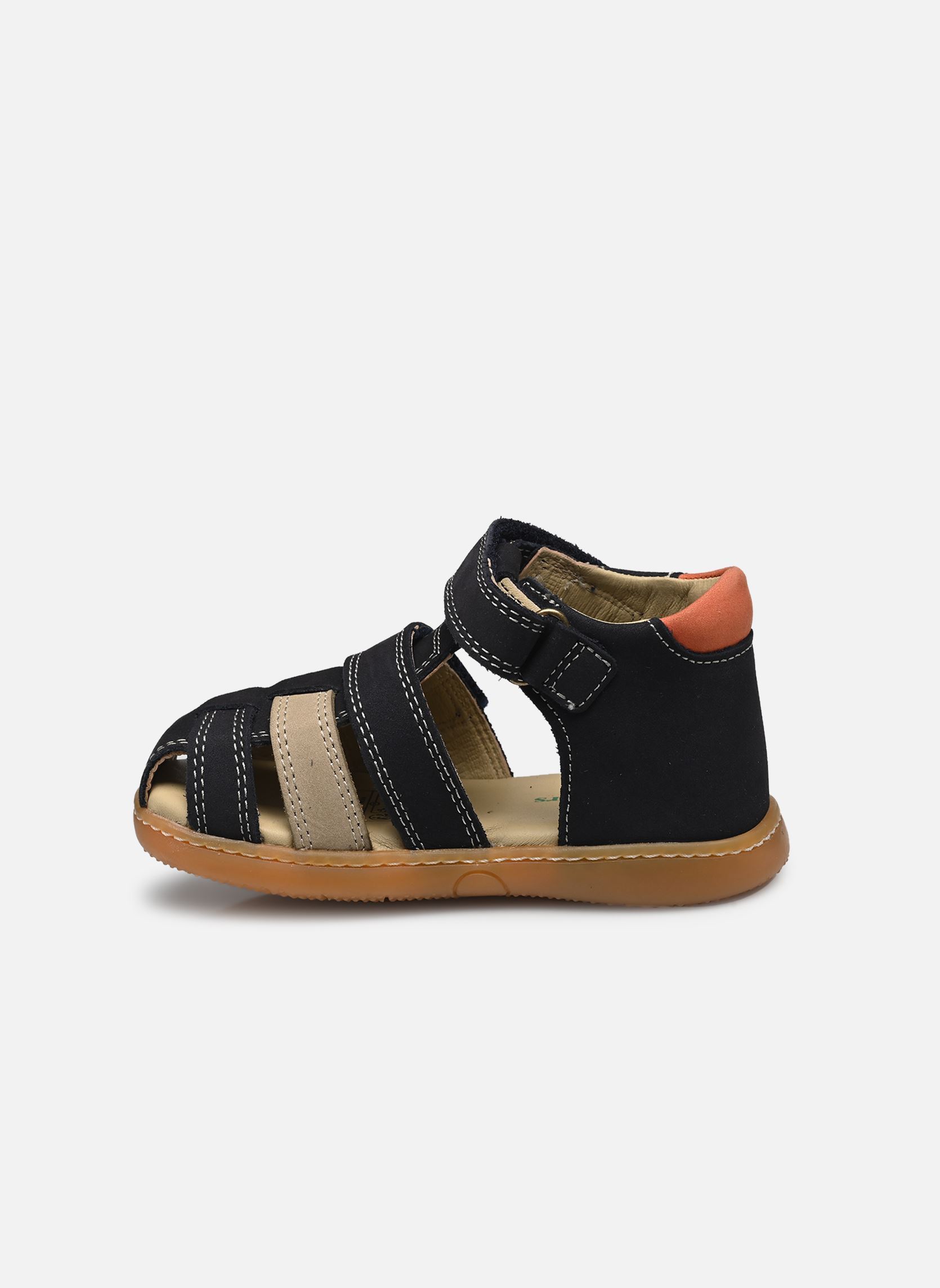 Sandalen KICK POD jongens blauw Kickers Sandalen KICK POD jongens blauw MARINE BEIGE ORANGE