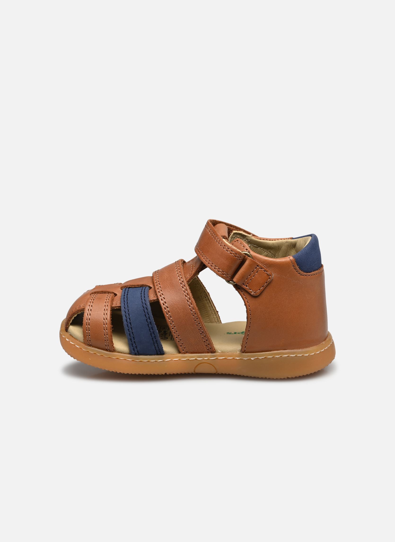 Sandales KICK POD garçon marron Kickers Sandales KICK POD garçon marron CAMEL MARINE