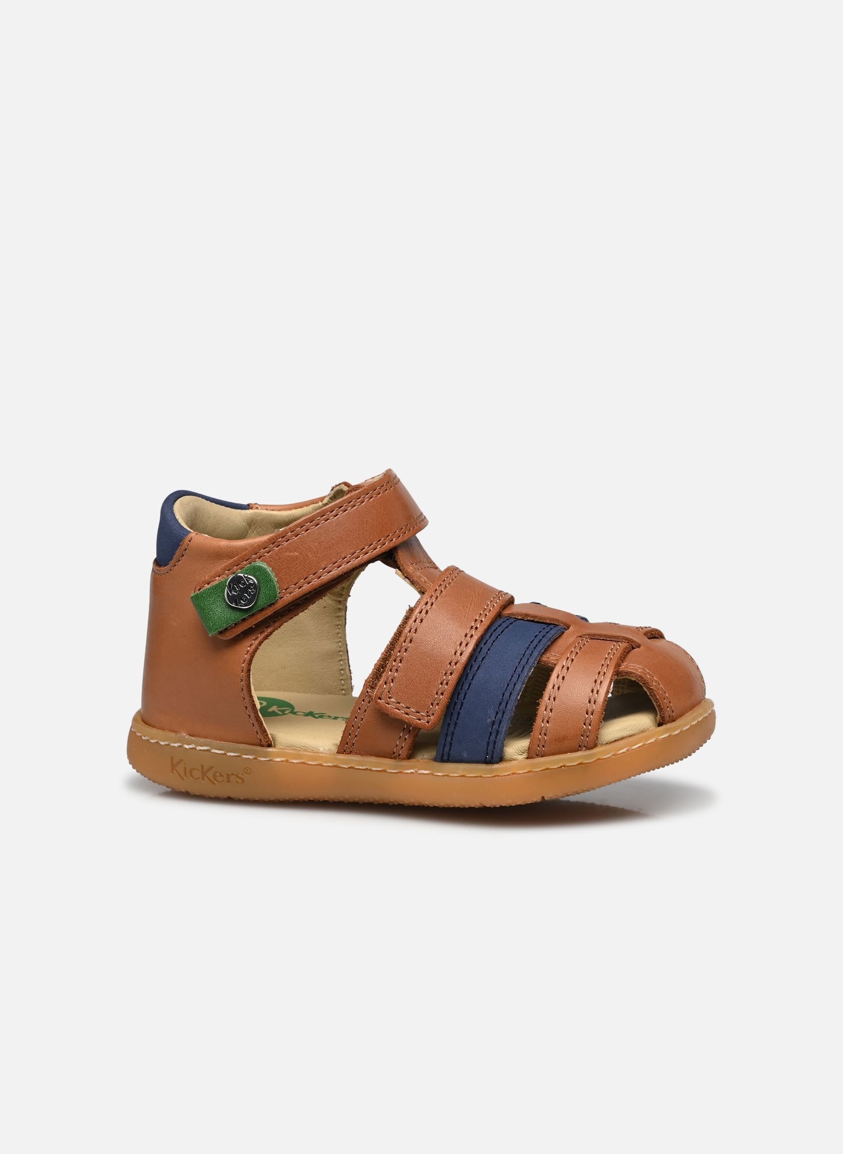 Sandales KICK POD garçon marron Kickers Sandales KICK POD garçon marron CAMEL MARINE