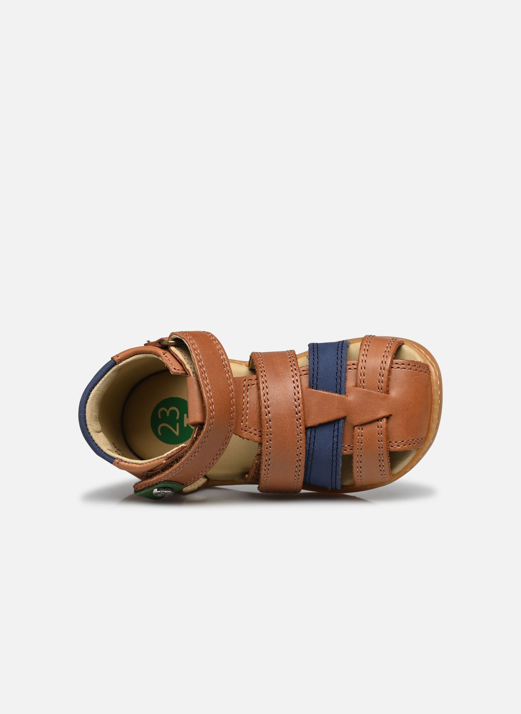 Sandales KICK POD garçon marron Kickers Sandales KICK POD garçon marron CAMEL MARINE