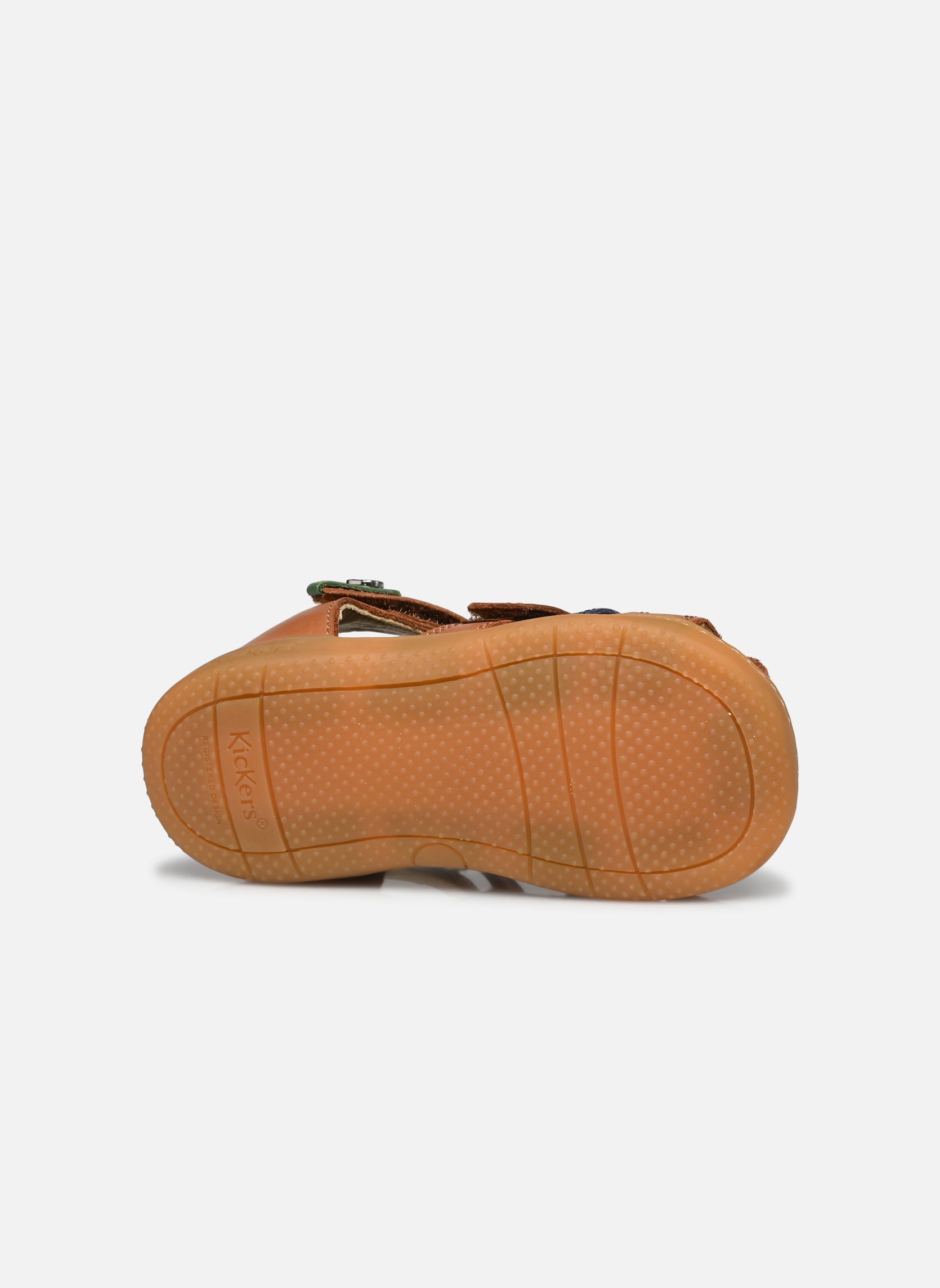 Sandales KICK POD garçon marron Kickers Sandales KICK POD garçon marron CAMEL MARINE