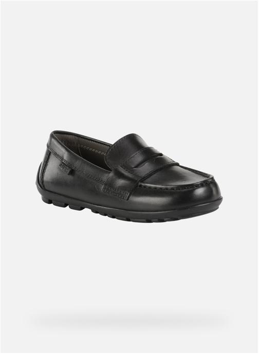 Geox Mocassins J NEW FAST BOY garçon noir