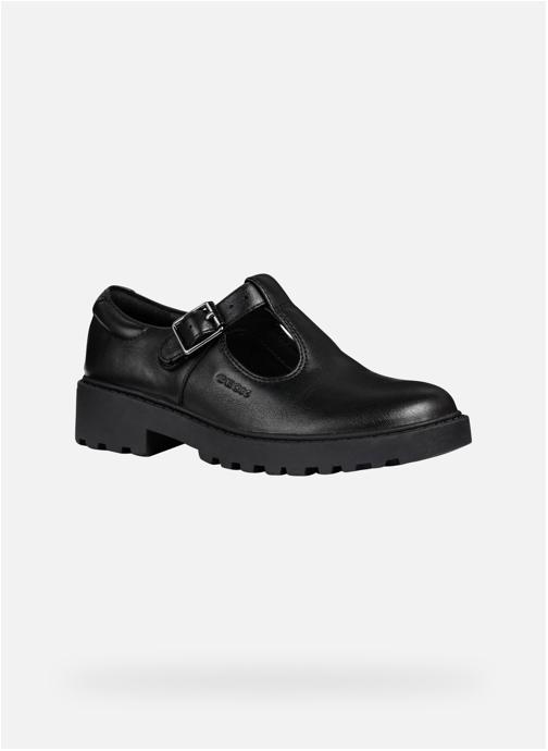 Geox Derbies J CASEY GIRL fille noir