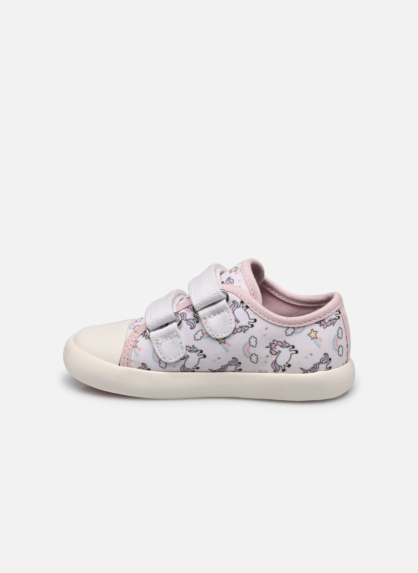 Lage sneakers B GISLI GIRL B meisjes wit Geox Lage sneakers B GISLI GIRL B meisjes wit Blanc / Rose