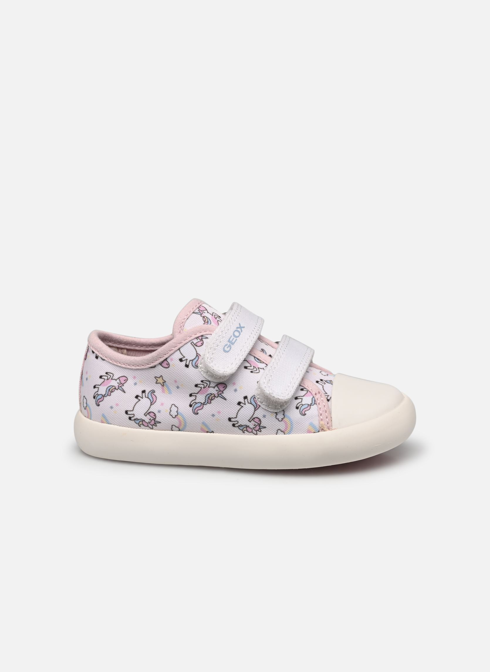 Lage sneakers B GISLI GIRL B meisjes wit Geox Lage sneakers B GISLI GIRL B meisjes wit Blanc / Rose