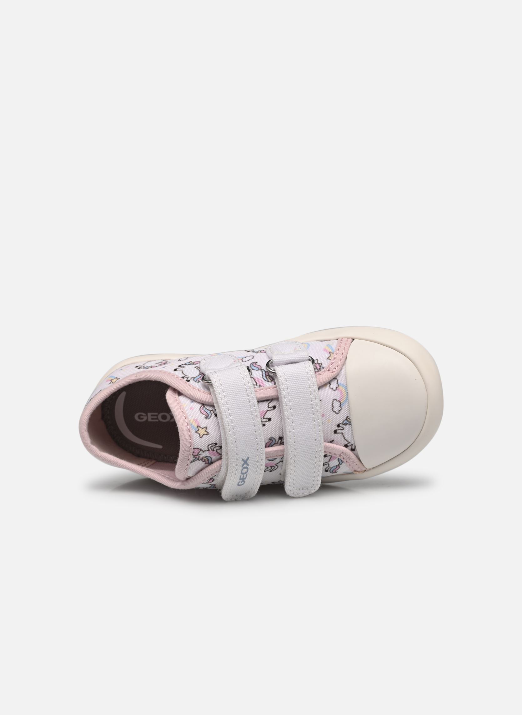 Lage sneakers B GISLI GIRL B meisjes wit Geox Lage sneakers B GISLI GIRL B meisjes wit Blanc / Rose