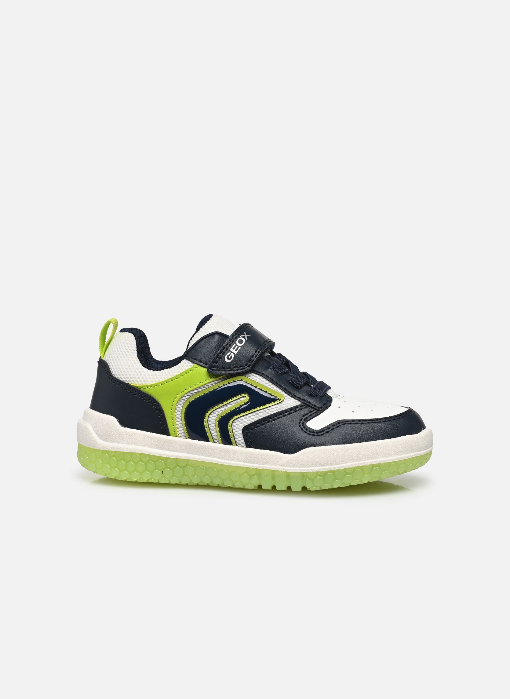 Niedrige Sneaker J BUZZERLIGHT BOY B jungen mehrfarbig Geox Niedrige Sneaker J BUZZERLIGHT BOY B jungen mehrfarbig Bleu Marine/Citron