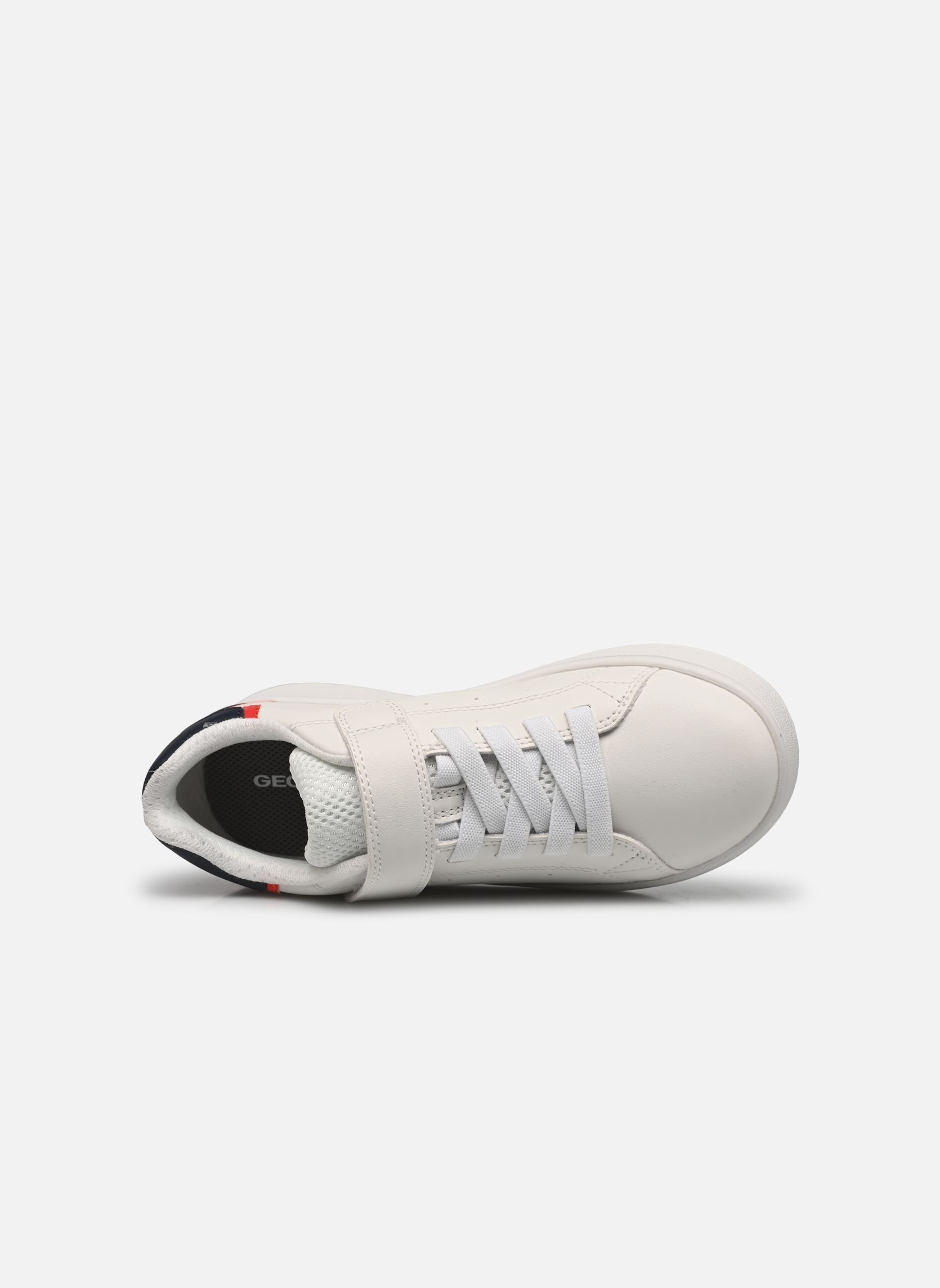 Baskets basses J ECLYPER BOY A garçon blanc Geox Baskets basses J ECLYPER BOY A garçon blanc Blanc / Bleu