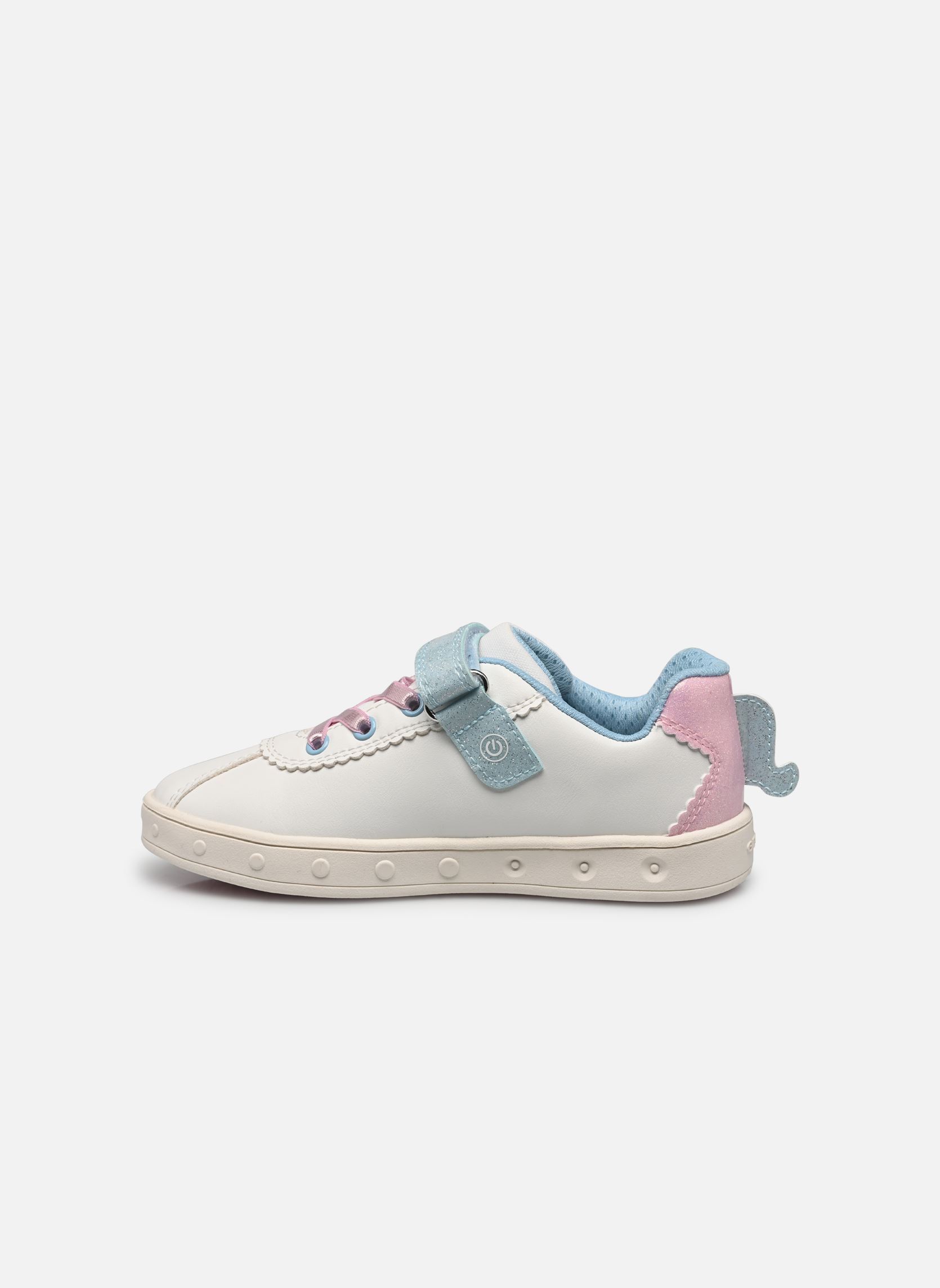 Baskets basses J SKYLIN GIRL A fille blanc Geox Baskets basses J SKYLIN GIRL A fille blanc Blanc / Rose
