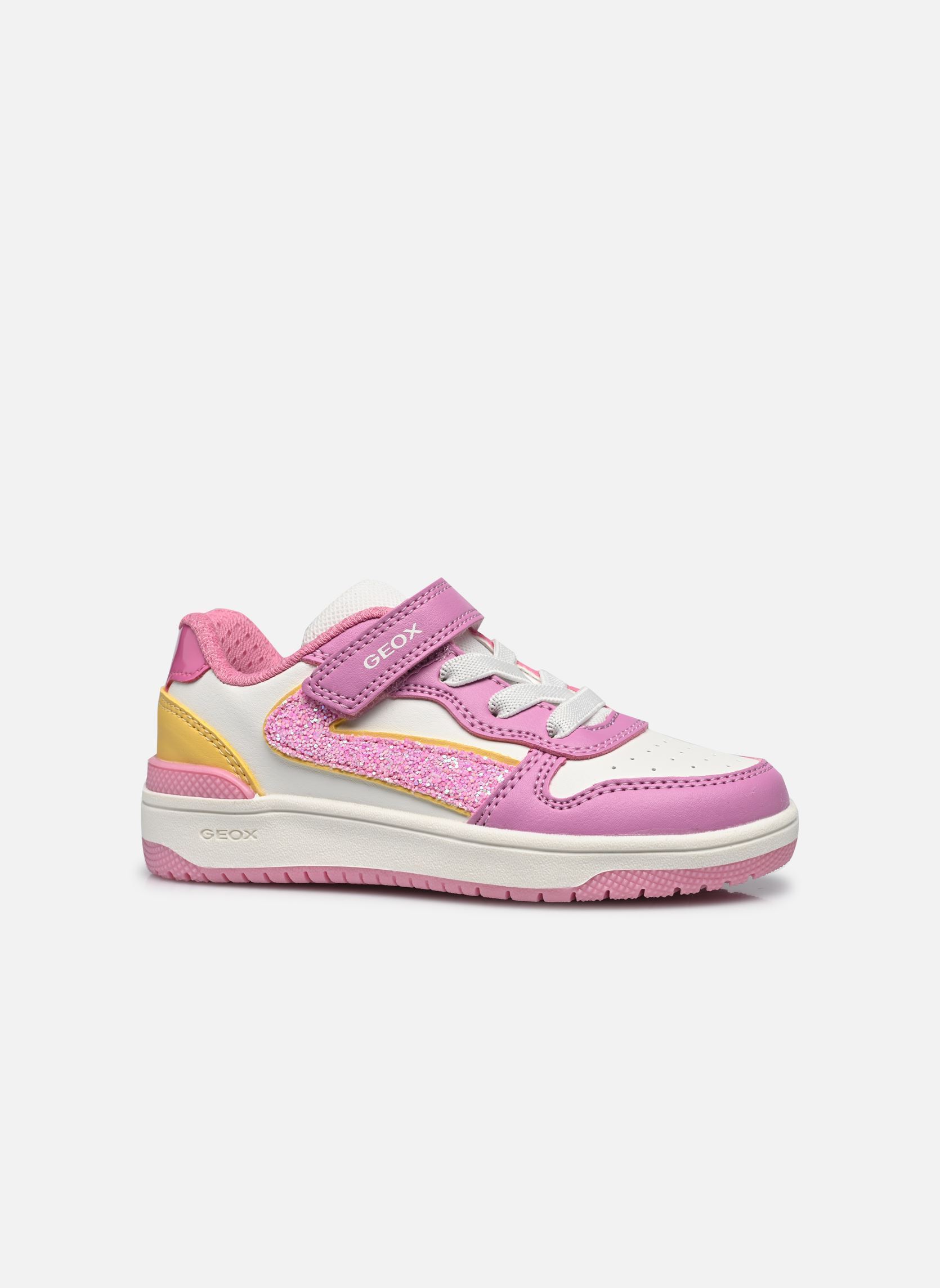 Niedrige Sneaker J WASHIBA GIRL A mädchen rosa Geox Niedrige Sneaker J WASHIBA GIRL A mädchen rosa Dk Pink/Yellow