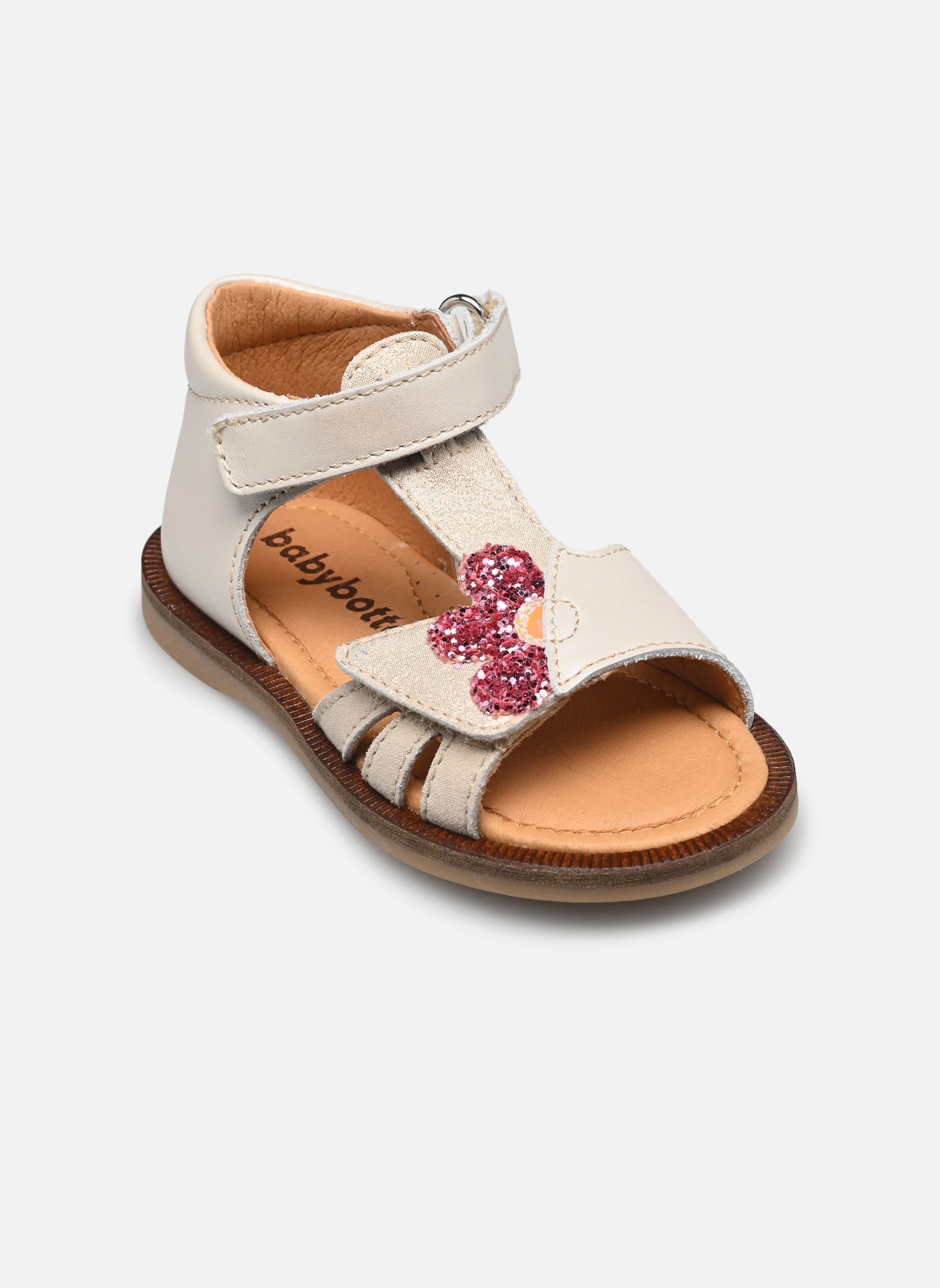 Sandales Tresor fille blanc Babybotte Sandales Tresor fille blanc IVOIRE