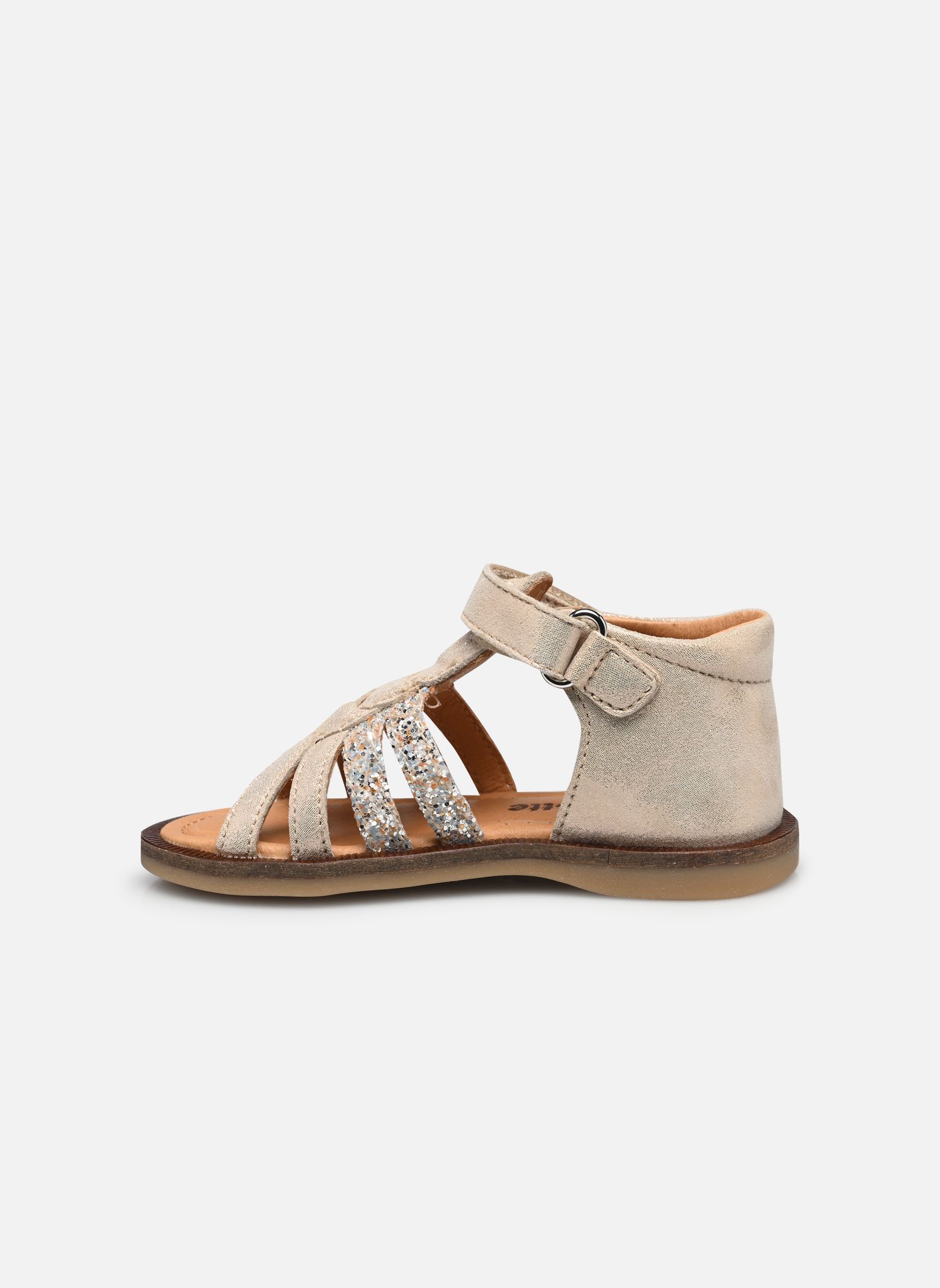 Sandalen Tourbillon V. mädchen silber Babybotte Sandalen Tourbillon V. mädchen silber BLANC