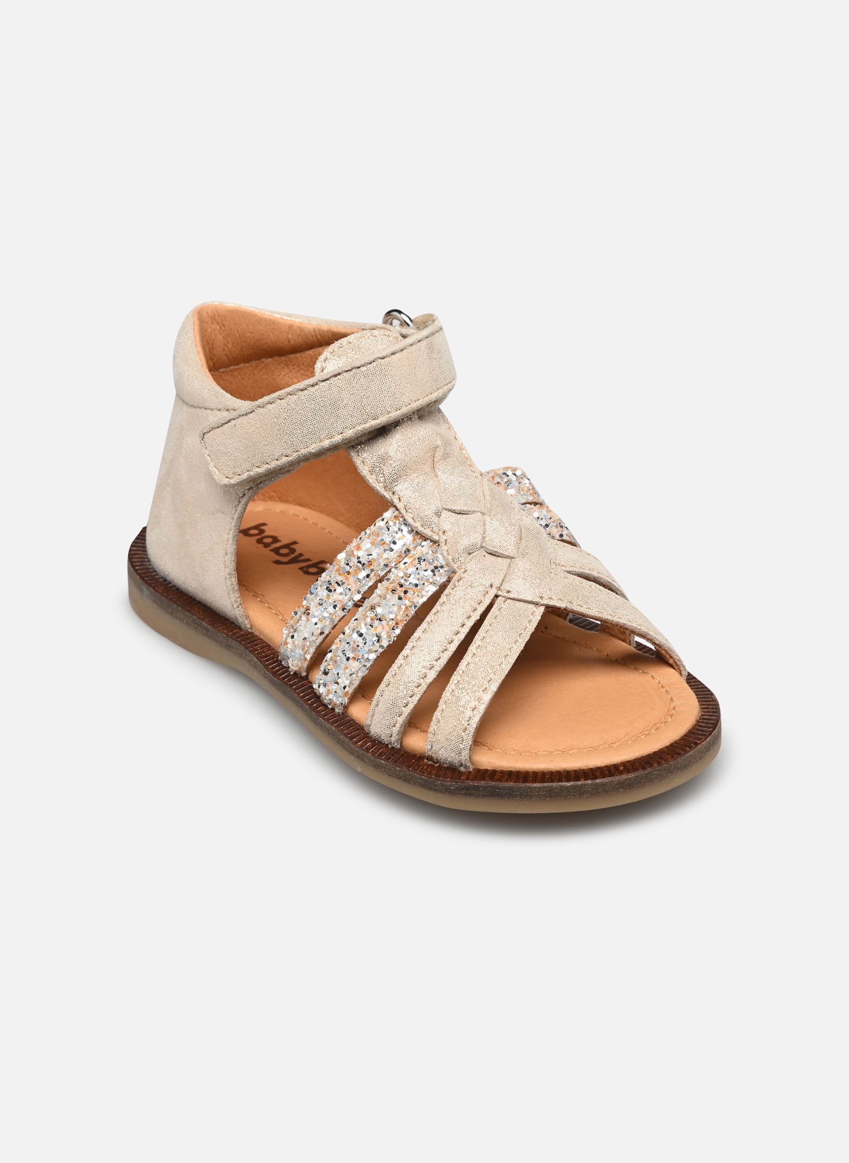 Sandalen Tourbillon V. mädchen silber Babybotte Sandalen Tourbillon V. mädchen silber BLANC