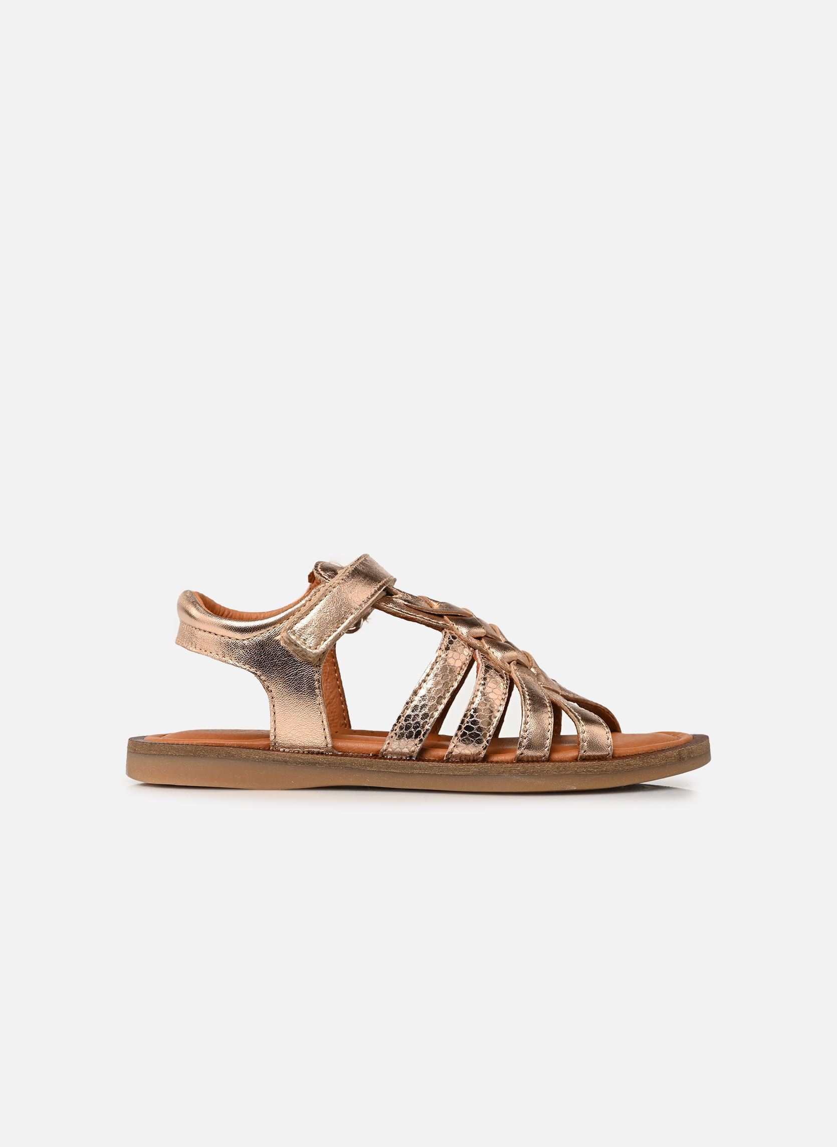 Sandalen Karoussel meisjes goud en brons Babybotte Sandalen Karoussel meisjes goud en brons PLATINE 1