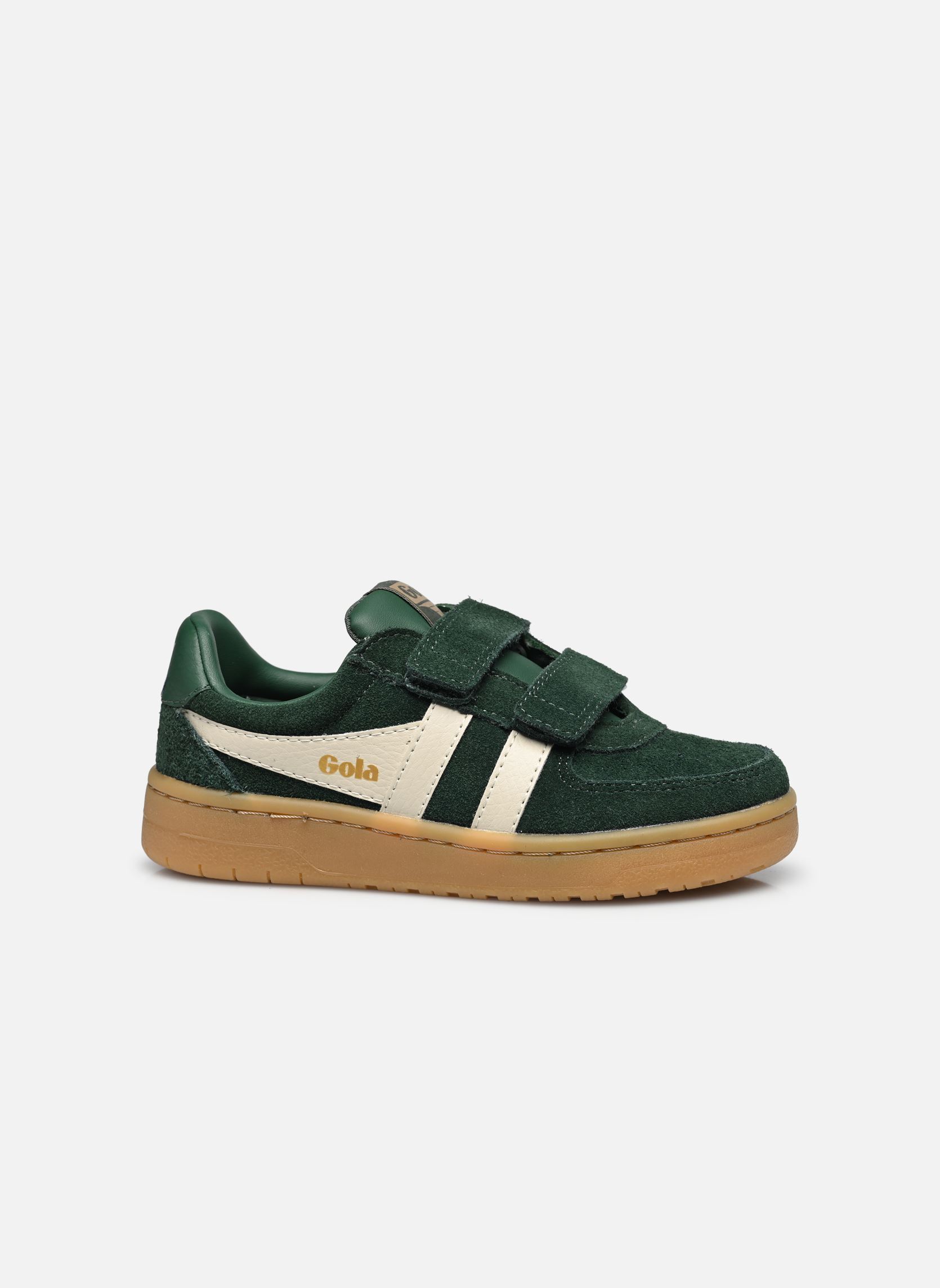 Baskets Hawk Suede Strap vert Gola Baskets Hawk Suede Strap vert Evergreen/Off White/Gum