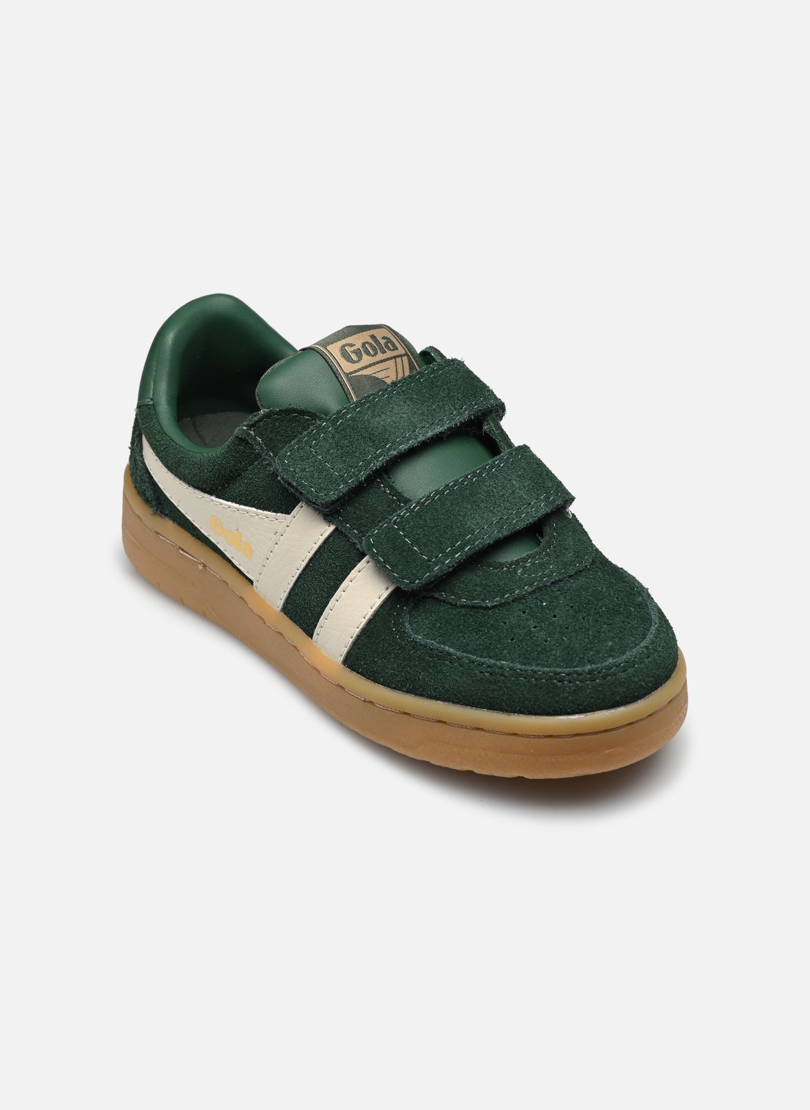 Baskets Hawk Suede Strap vert Gola Baskets Hawk Suede Strap vert Evergreen/Off White/Gum