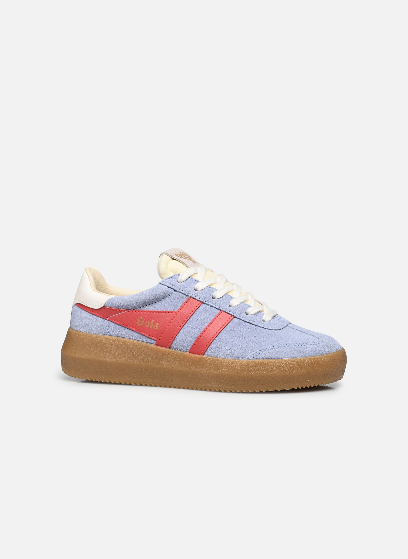 Baskets Athena femme bleu Gola Baskets Athena femme bleu AIR/CORAL/OFF WHITE/GUM