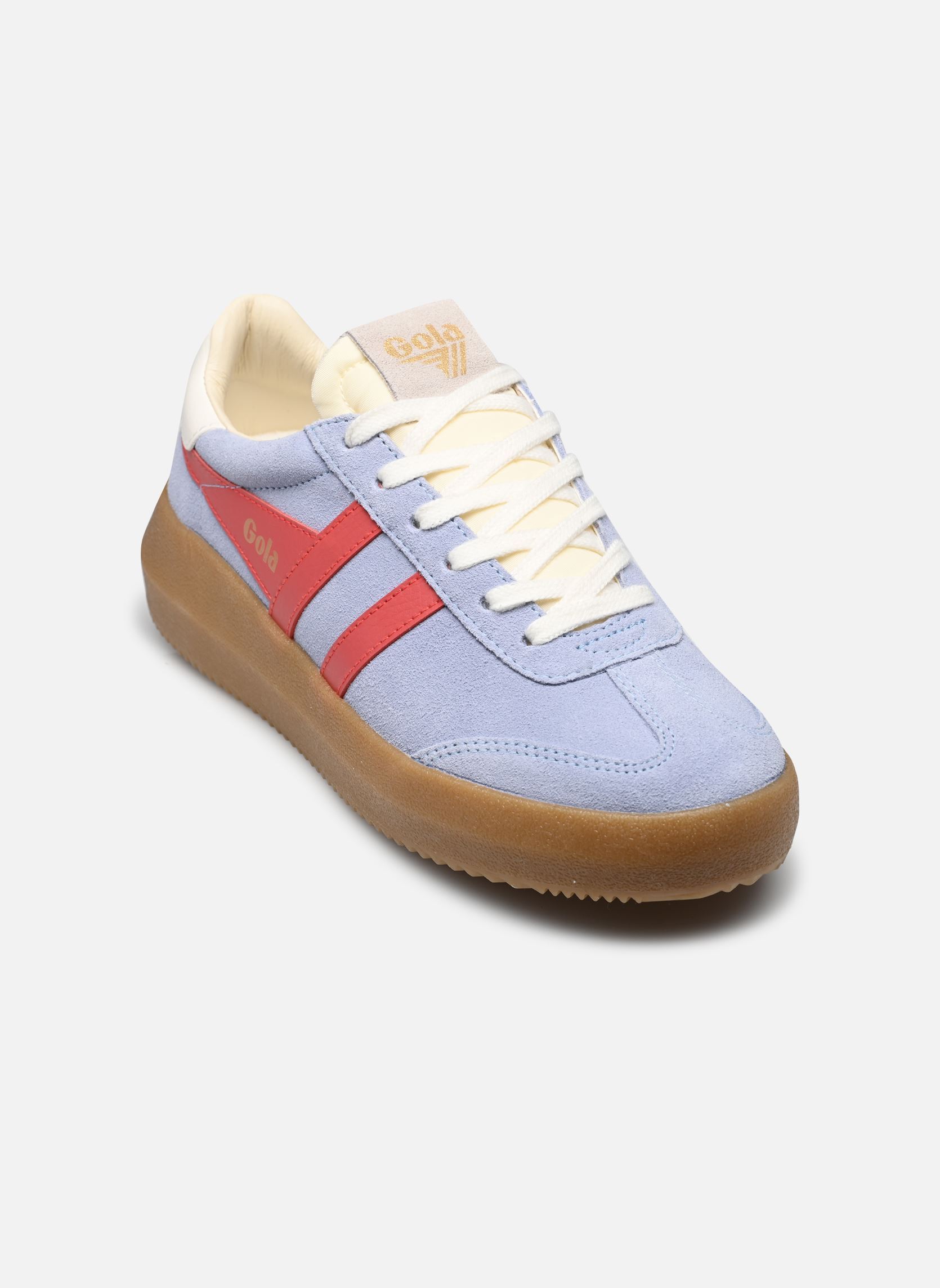 Baskets Athena femme bleu Gola Baskets Athena femme bleu AIR/CORAL/OFF WHITE/GUM