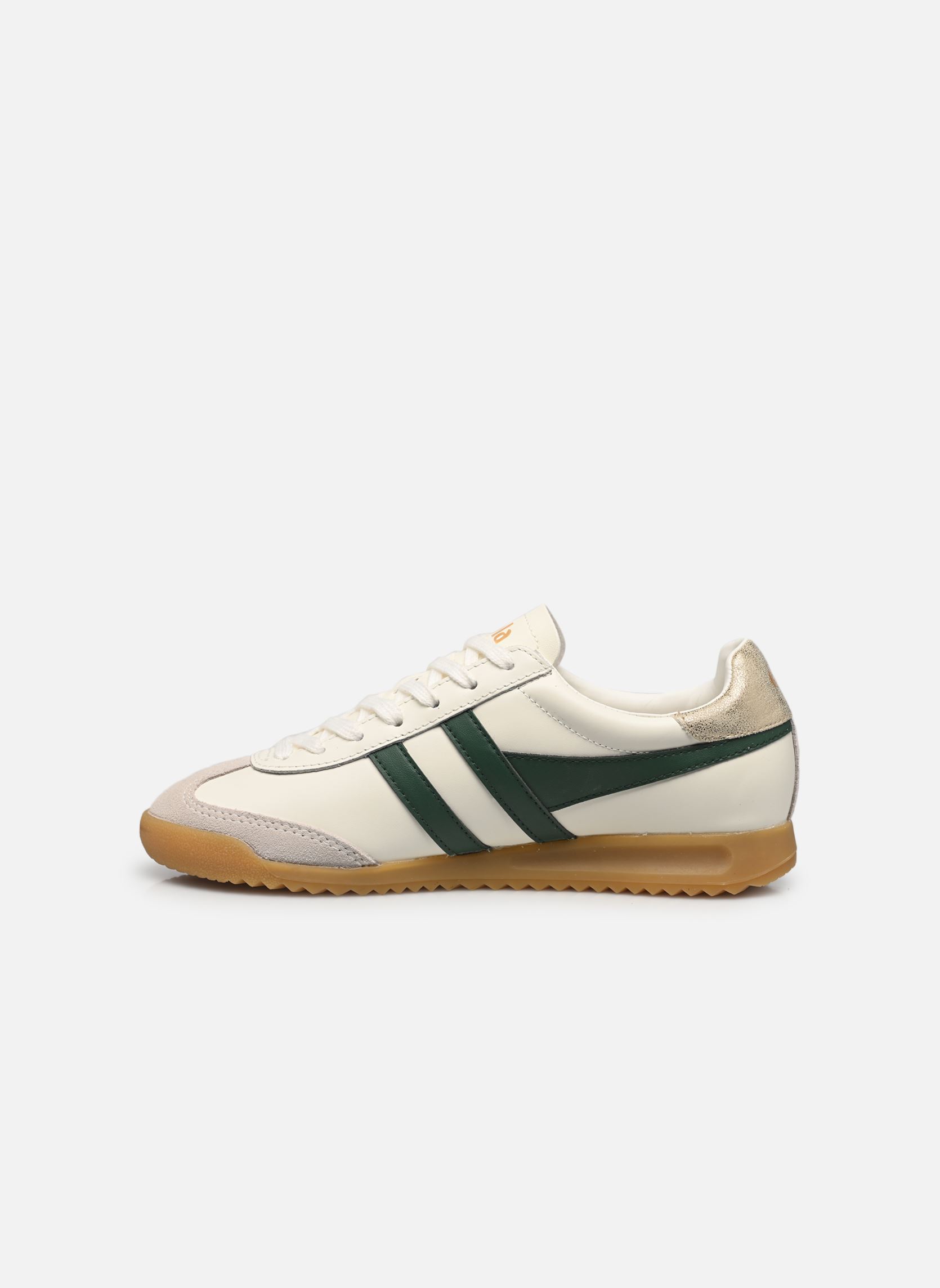 Sneakers Torpedo Leather dames wit Gola Sneakers Torpedo Leather dames wit OFF WHITE/EVERGREEN/GOLD