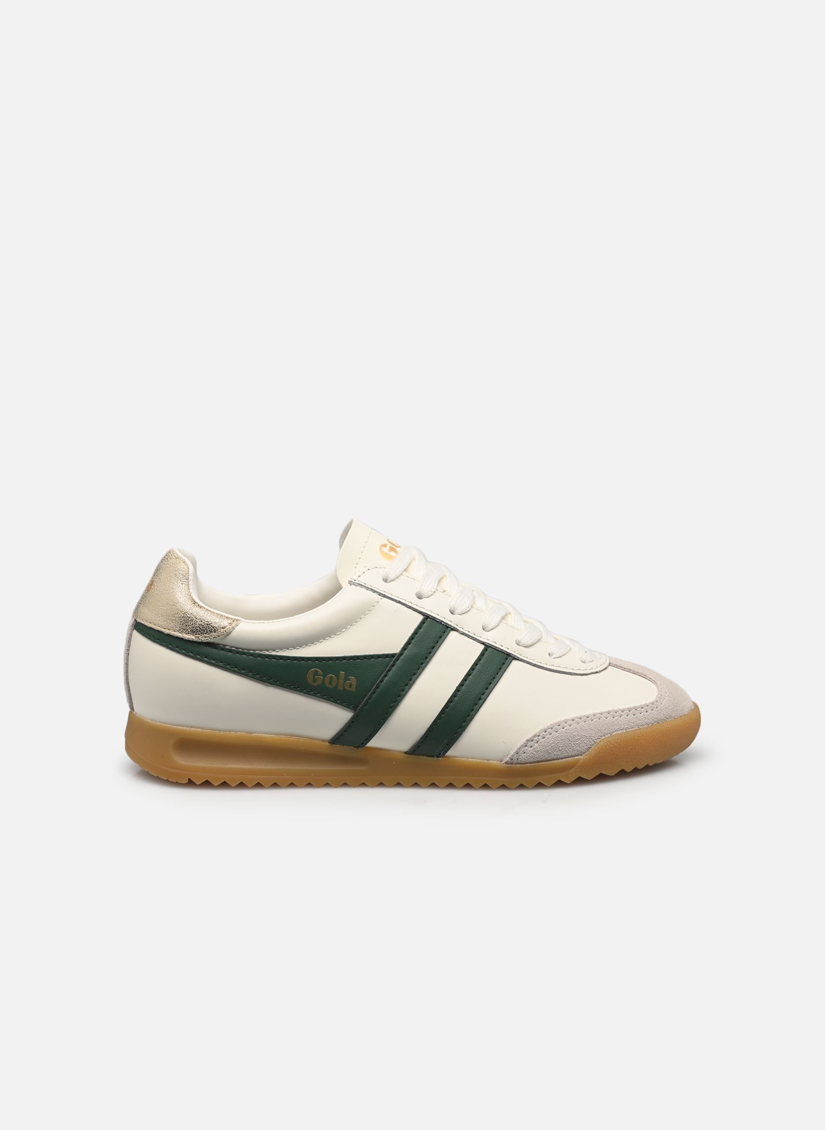 Sneakers Torpedo Leather dames wit Gola Sneakers Torpedo Leather dames wit OFF WHITE/EVERGREEN/GOLD