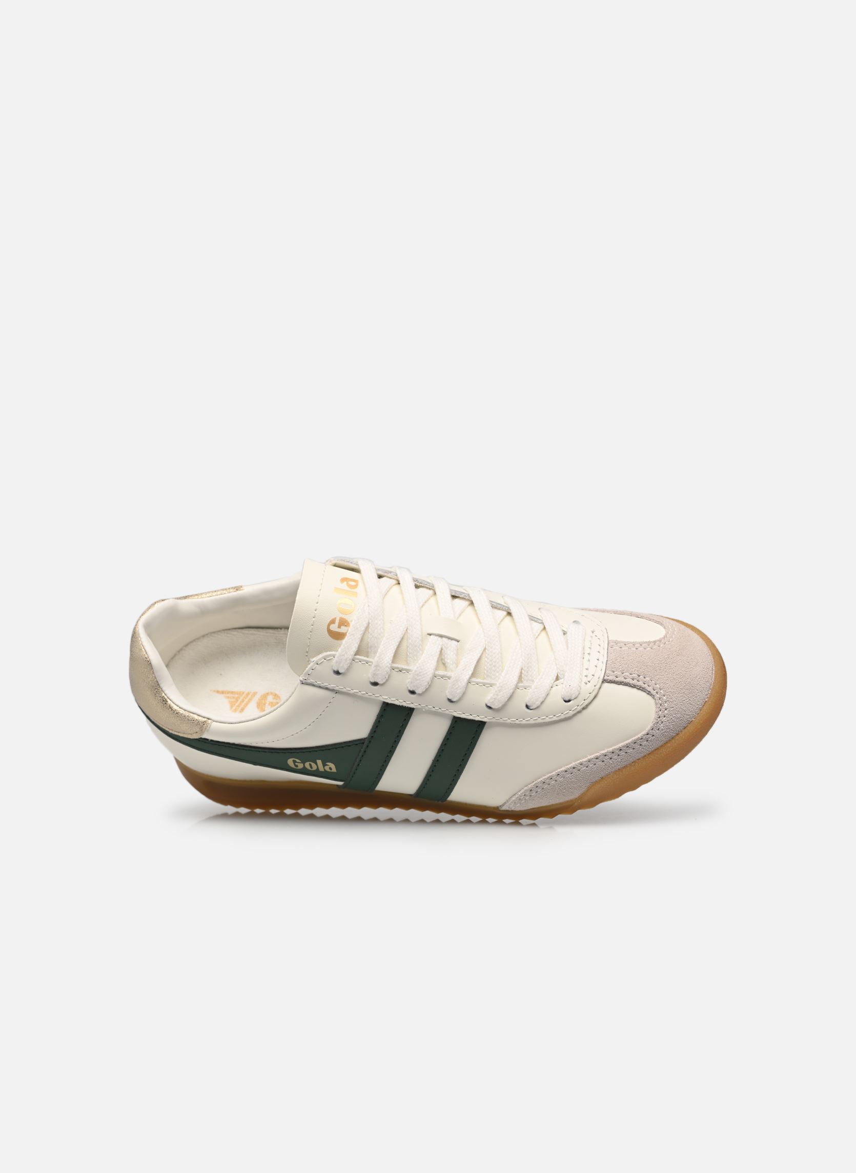 Sneakers Torpedo Leather dames wit Gola Sneakers Torpedo Leather dames wit OFF WHITE/EVERGREEN/GOLD