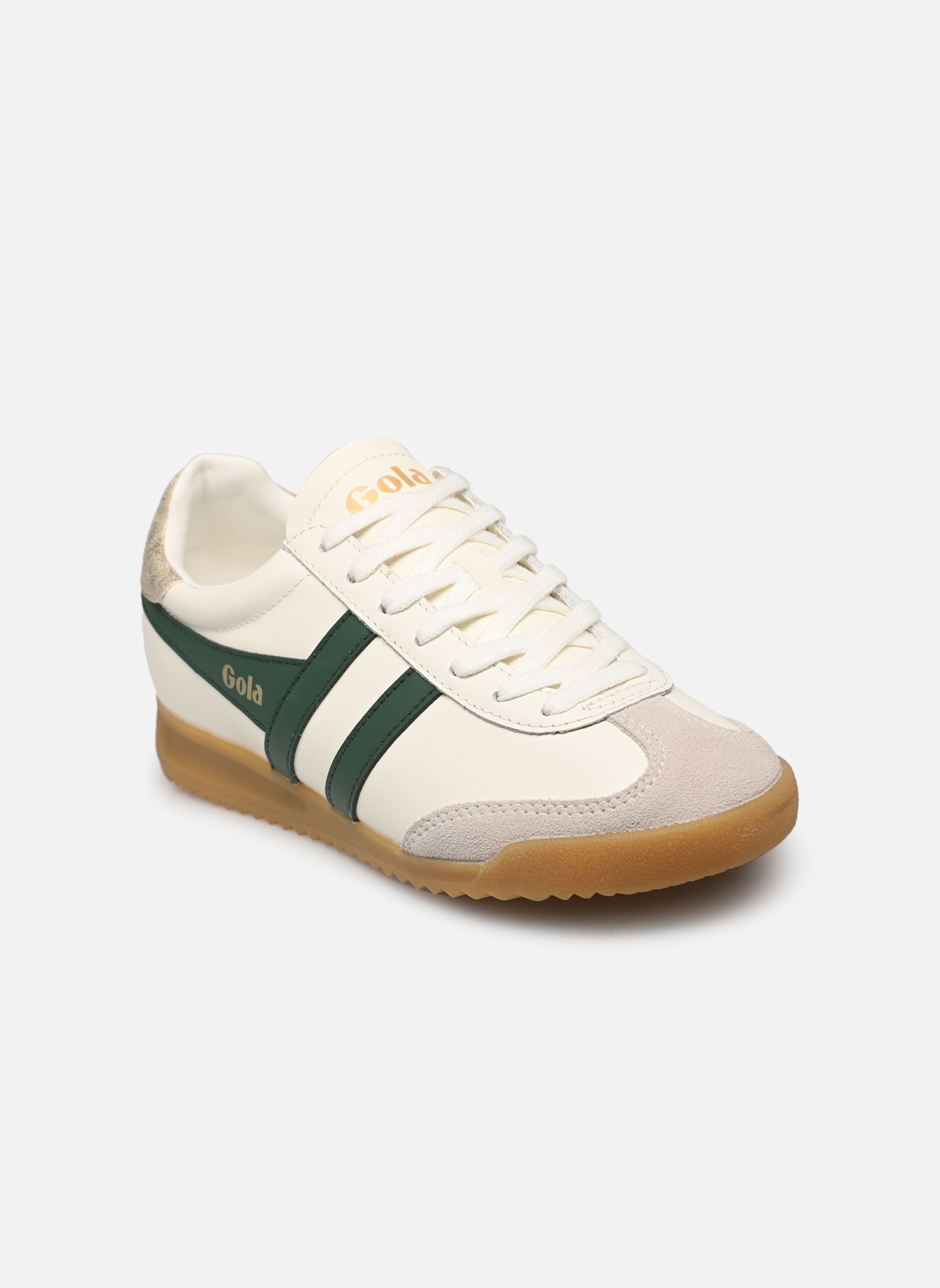 Sneakers Torpedo Leather dames wit Gola Sneakers Torpedo Leather dames wit OFF WHITE/EVERGREEN/GOLD