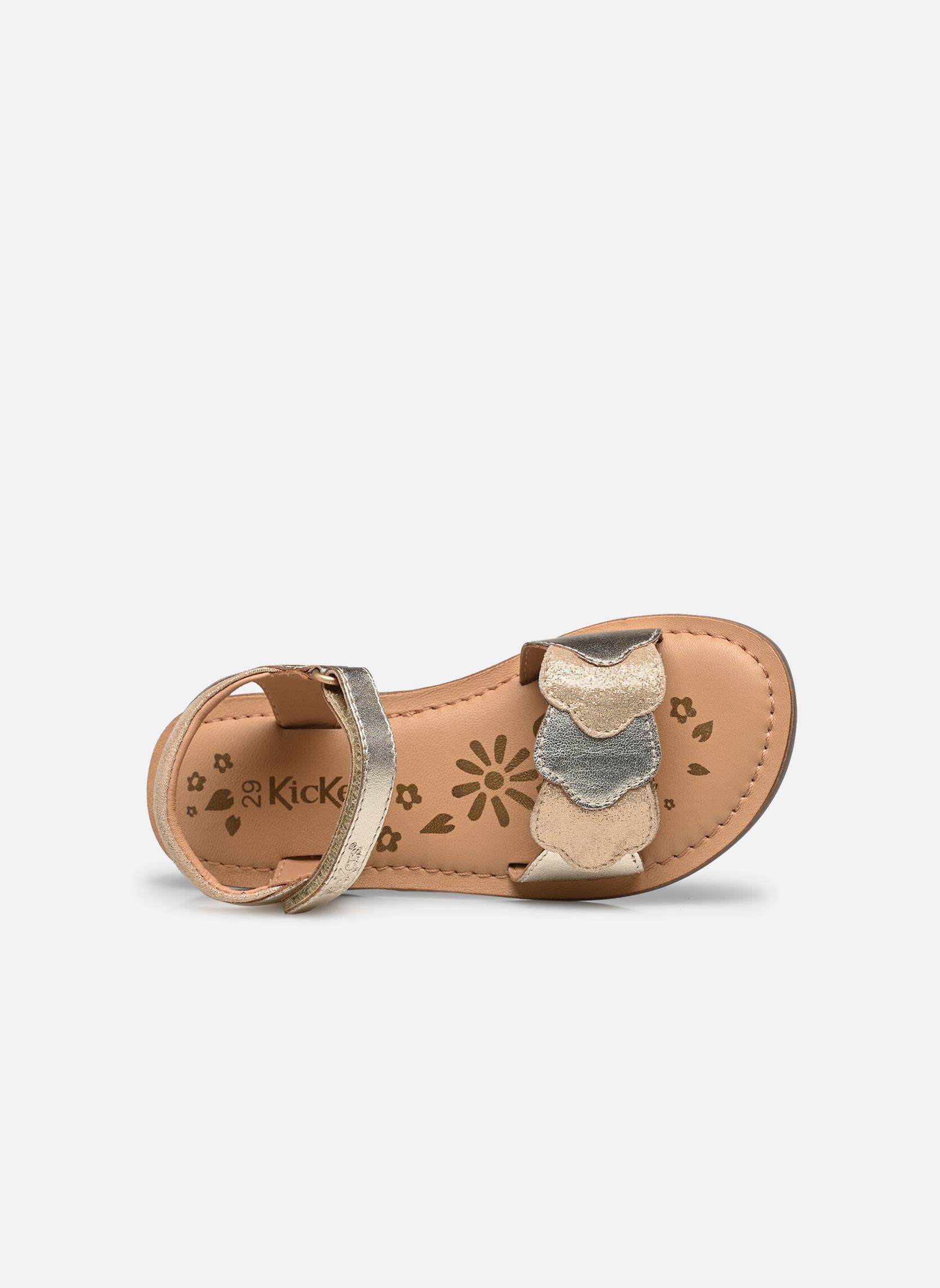 Sandales DYASTAR C fille or et bronze Kickers Sandales DYASTAR C fille or et bronze OR CLAIR