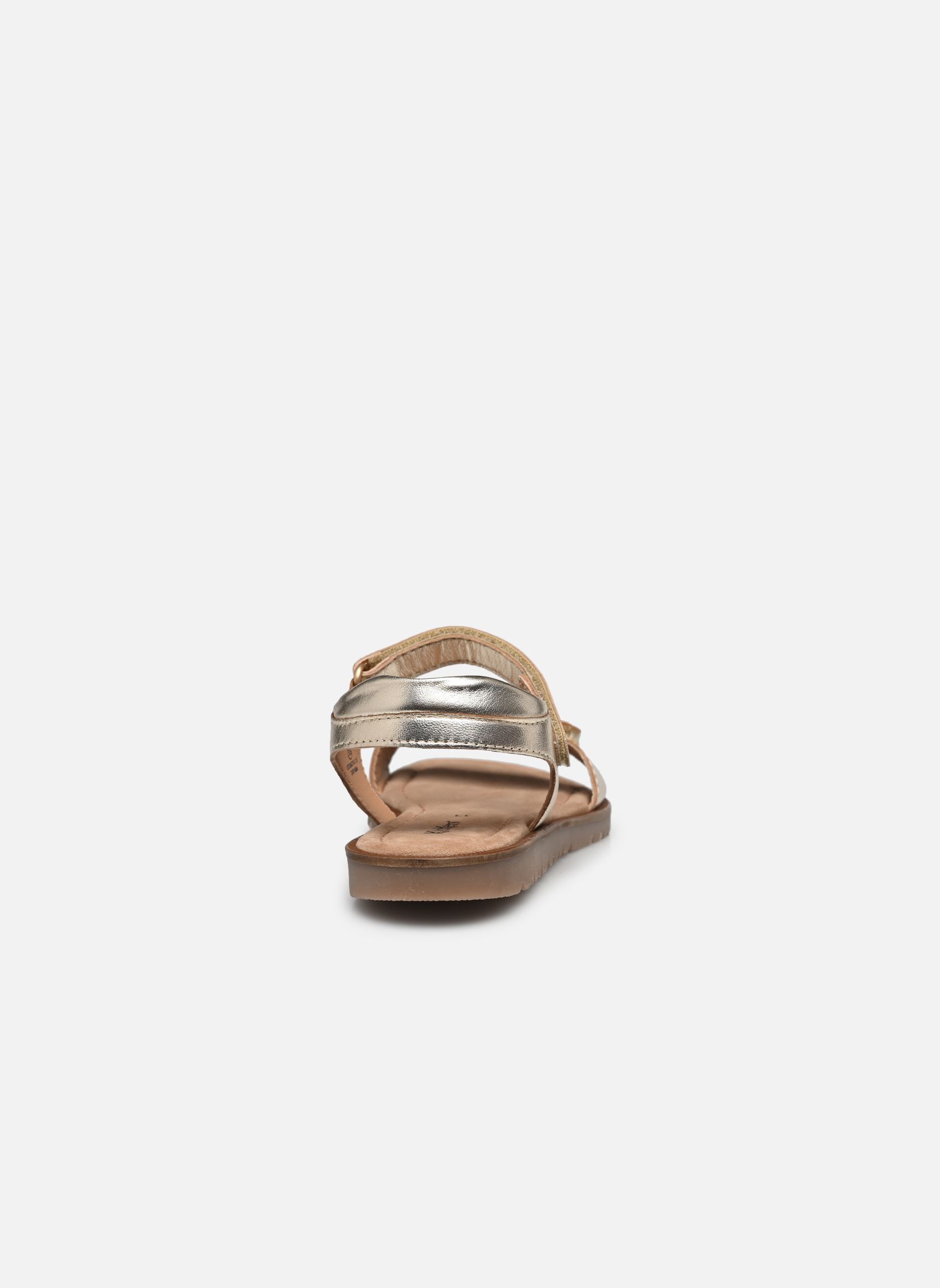 Sandalen KICK BRAIDA meisjes goud en brons Kickers Sandalen KICK BRAIDA meisjes goud en brons OR CLAIR