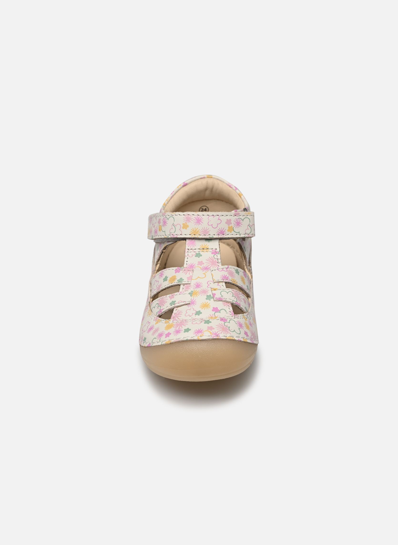 Ballerina's KICK SUSHYK LT meisjes wit Kickers Ballerina's KICK SUSHYK LT meisjes wit BLANC IMPRIME FESTI ETE