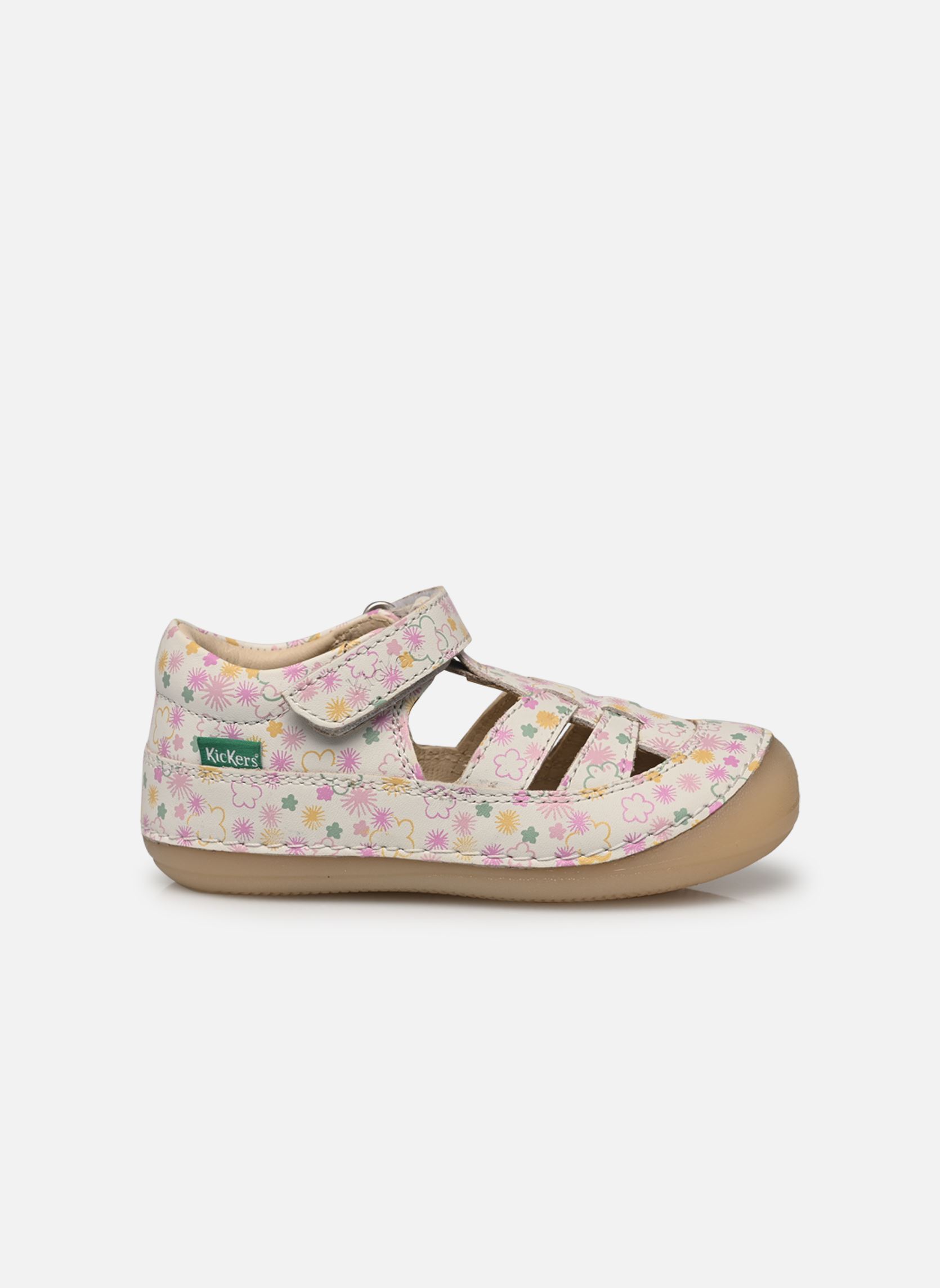 Ballerina's KICK SUSHYK LT meisjes wit Kickers Ballerina's KICK SUSHYK LT meisjes wit BLANC IMPRIME FESTI ETE